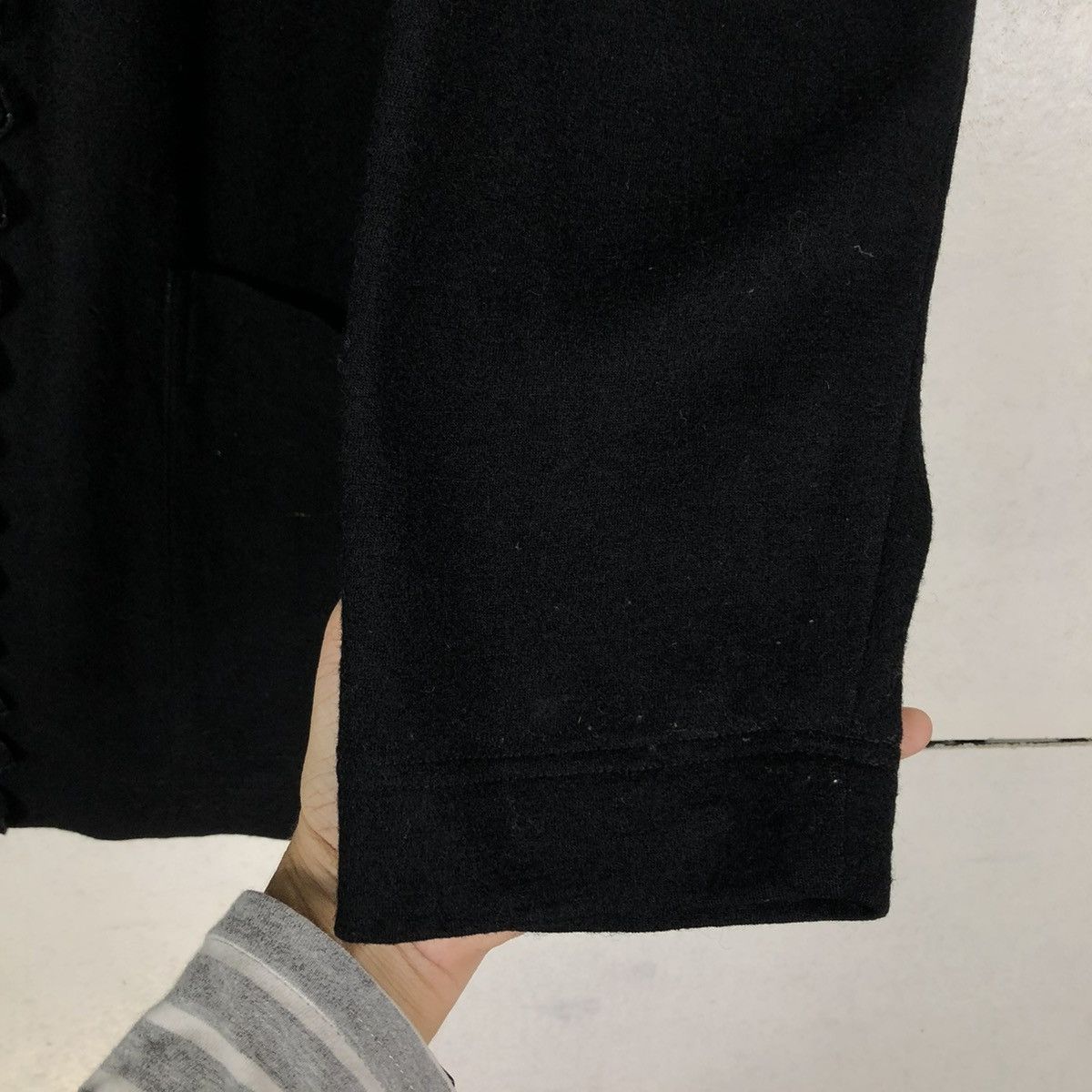 Issey Miyake 🔥VINTAGE ISSEY MIYAKE PLANTATION BLOUSE RICH BLACK Size M / US 6-8 / IT 42-44 - 17 Thumbnail