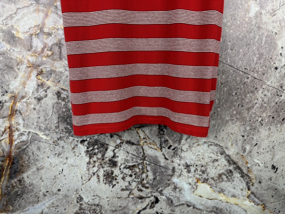 Lacoste Lacoste Red Striped Polo Shirt Crocodile Logo Short Sleeve Size US L / EU 52-54 / 3 - 13 Thumbnail