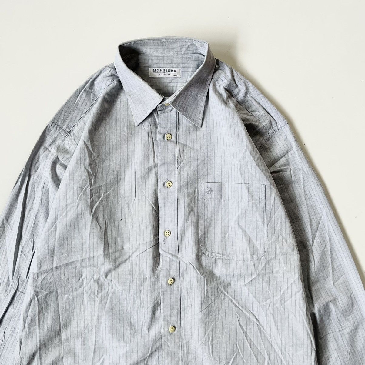 Givenchy Vtg Givenchy Cotton Botton Up Shirt Size US L / EU 52-54 / 3 - 2 Thumbnail