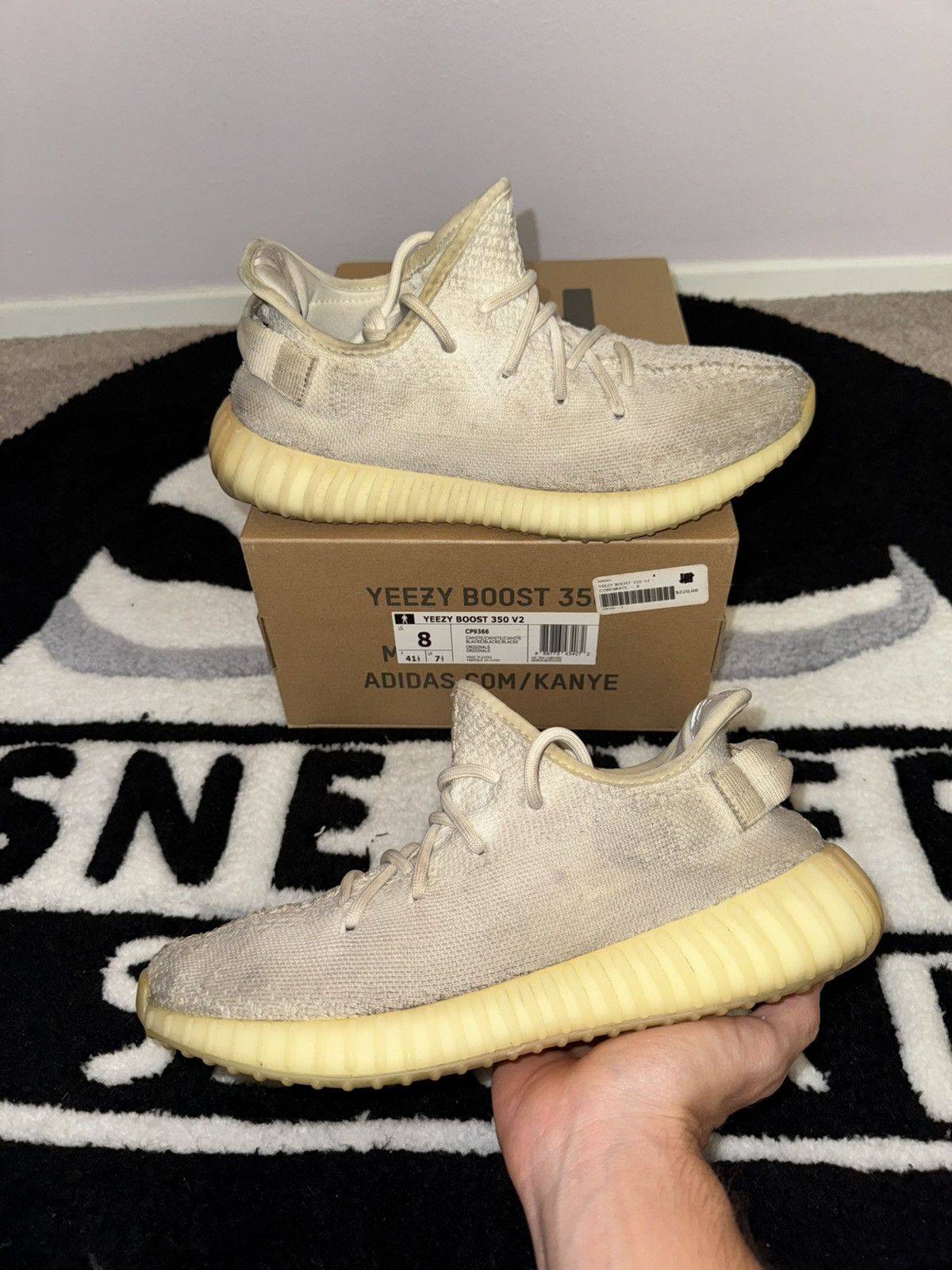 【新品未使用】YEEZY BOOST 350 V2 クリーム 9 ADIDAS YEEZY BOOST 350 V2 