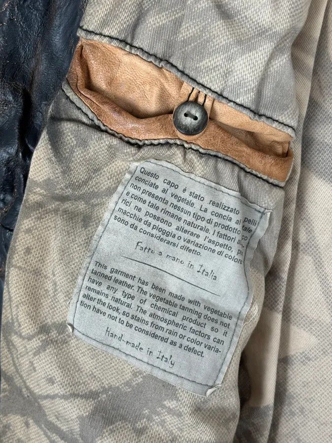 Giorgio Brato Giorgio Brato Brown Eroded Leather Asymmetrical Biker Jacket Size US S / EU 44-46 / 1 - 12 Thumbnail