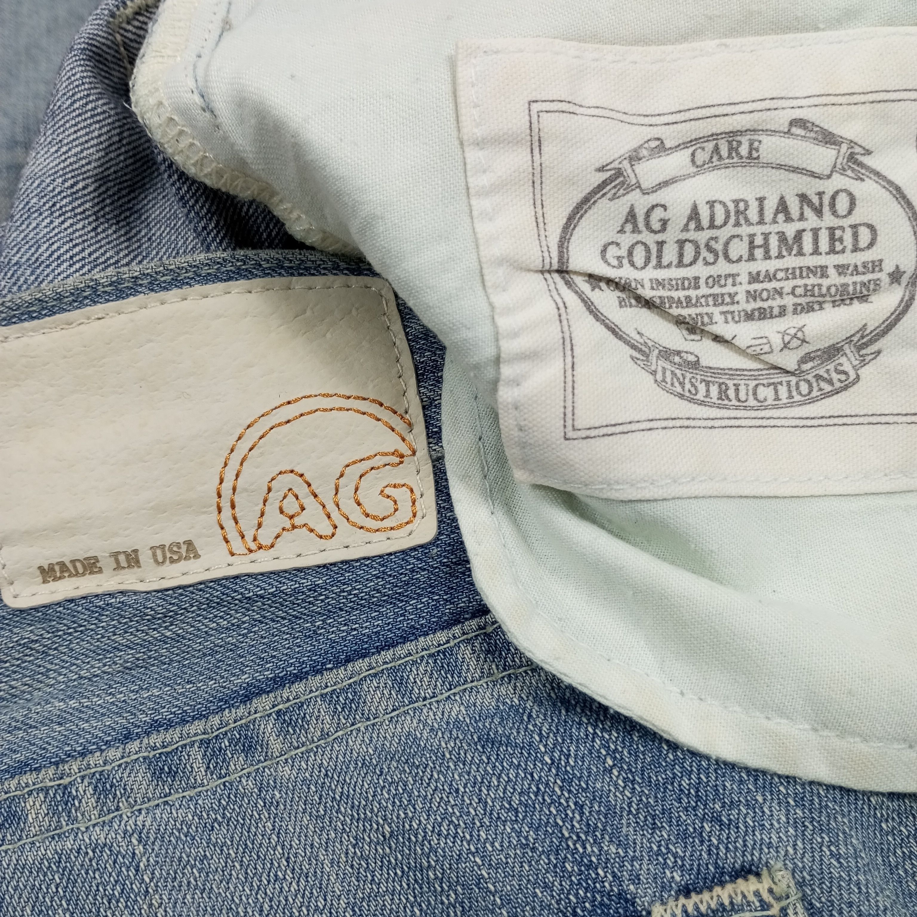 AG Adriano Goldschmied × Vintage Adriano Goldschmied Fashion Streetwear Style Jeans Size US 30 / EU 46 - 15 Thumbnail