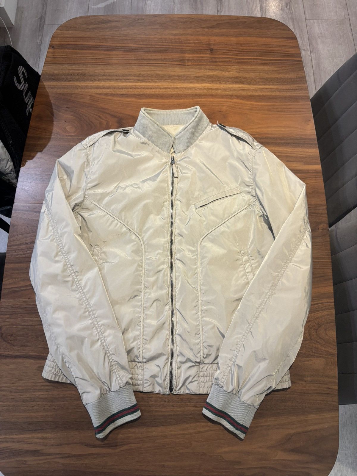 Gucci Gucci Mainline Nylon Bomber Jacket Size US M / EU 48-50 / 2 - 1 Thumbnail