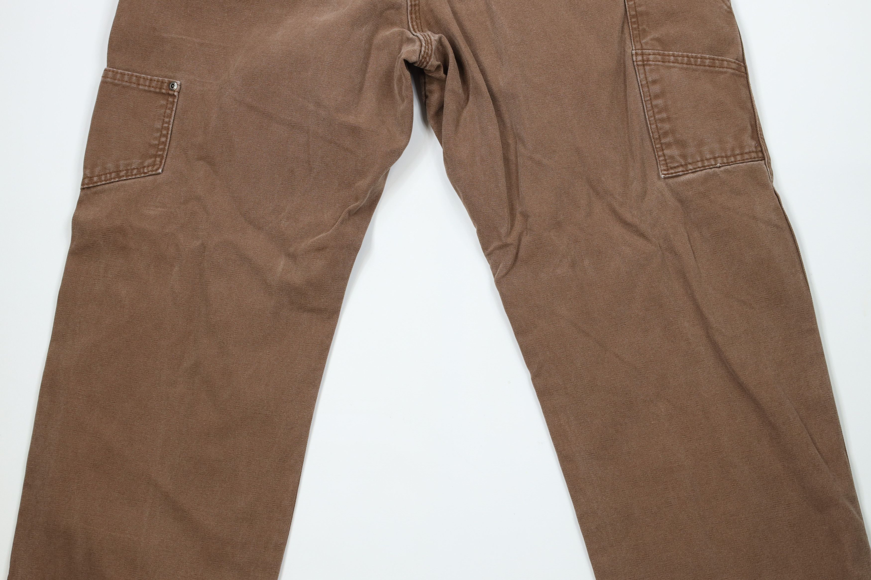Dickies × Vintage Vintage Dickies Spell Out Canvas Wide Leg Dungaree Pants Size US 38 / EU 54 - 10 Thumbnail