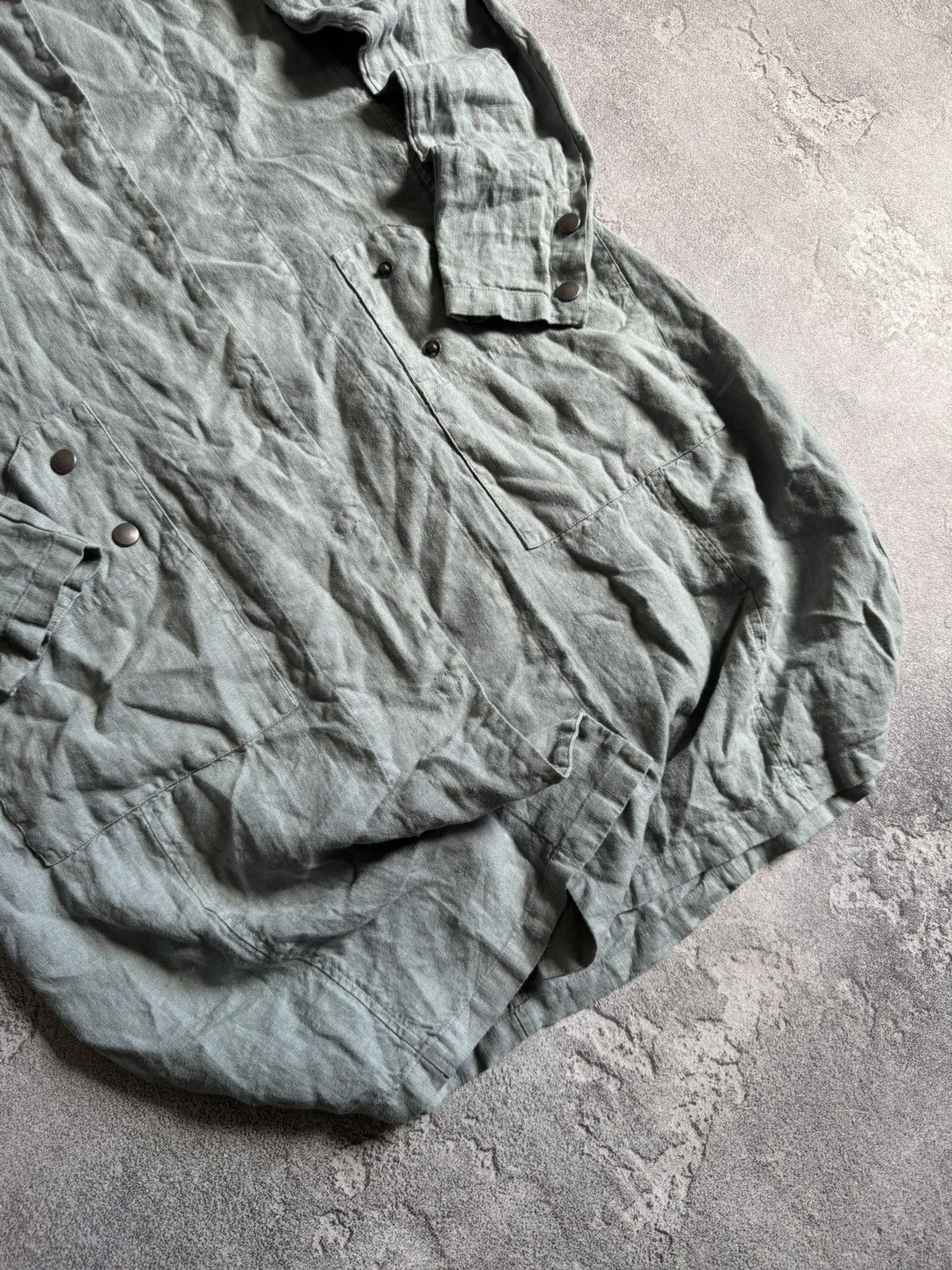 Rundholz Grizas S linen long dress Avantgarde oversized boho jacket Size S / US 4 / IT 40 - 4 Thumbnail