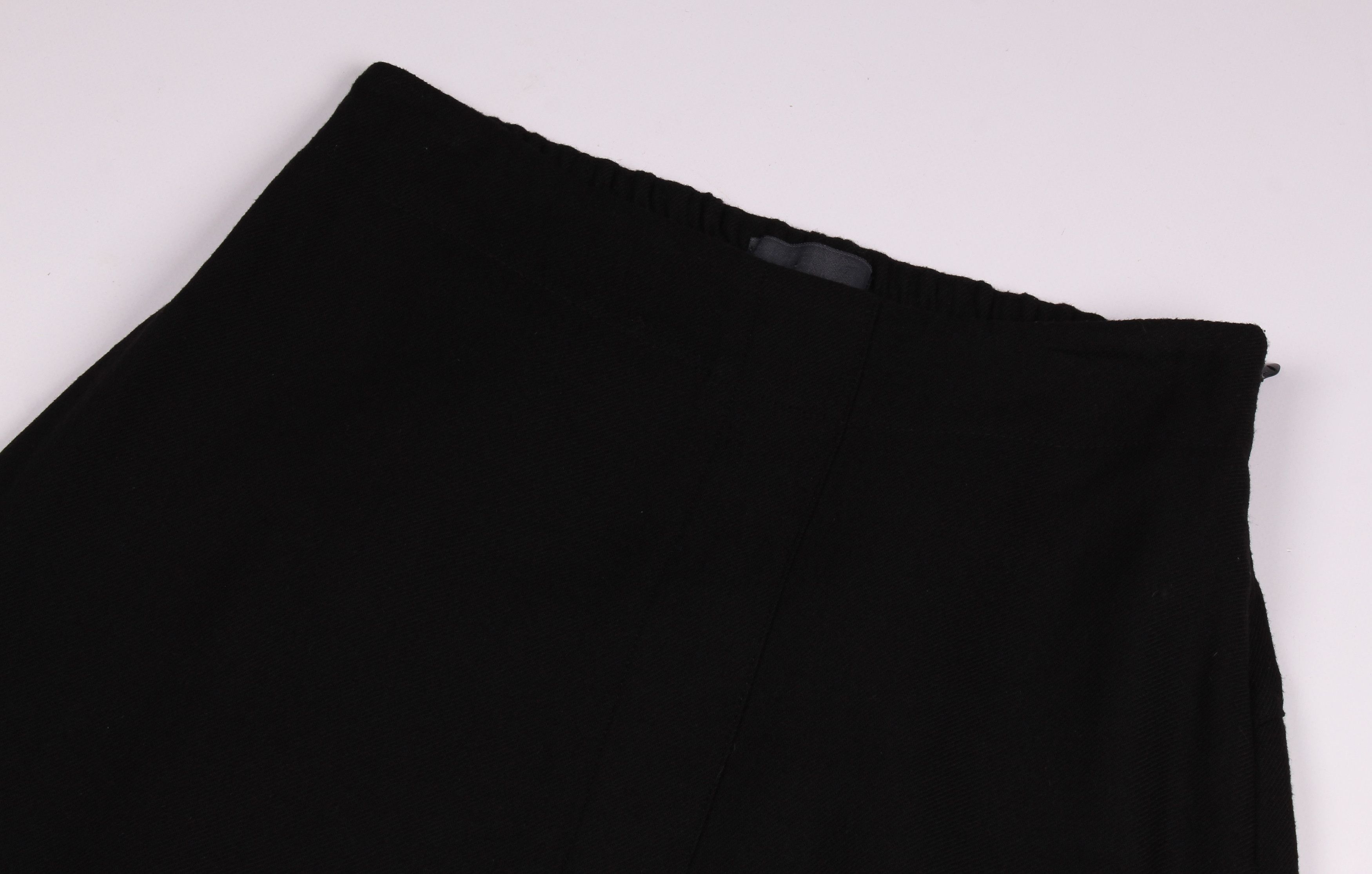 Other Oska Black Wool Blend Midi Skirt Size 26" / US 2 / IT 38 - 2 Thumbnail