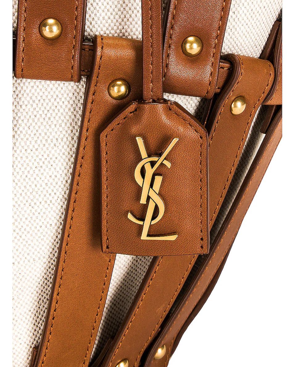 Saint Laurent Paris o1bcso1str0425 Size: OS/Beatrix Panier Cut in Greggio/Brick Size ONE SIZE - 7 Thumbnail