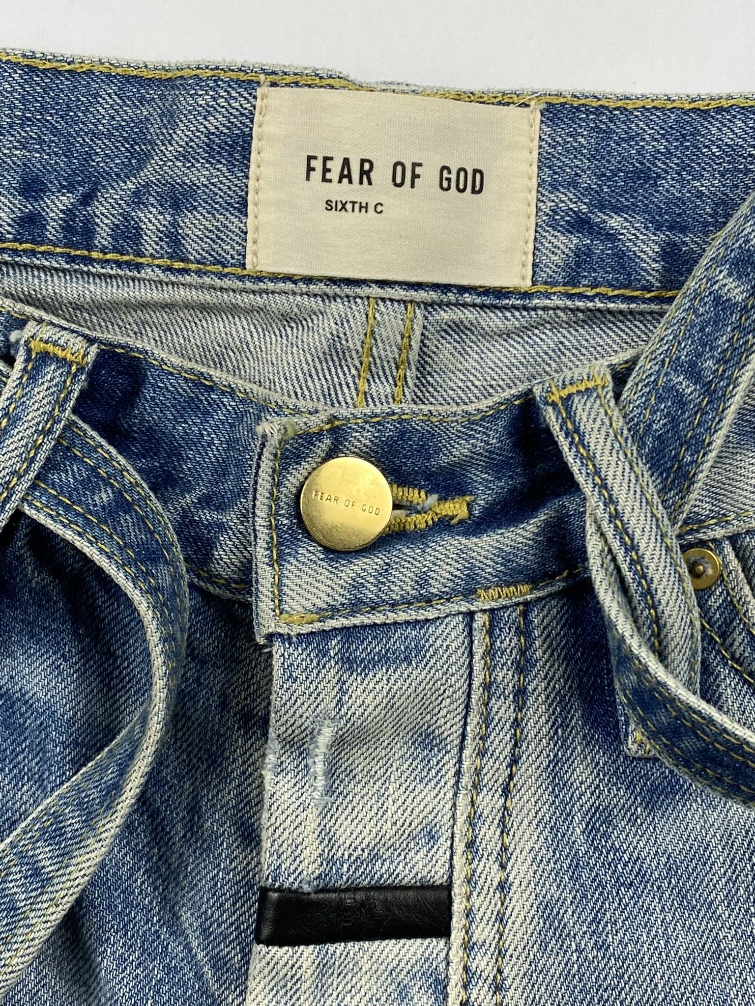 Fear of God Fear of God Sixth Collection Strap Denim Size US 29 - 4 Thumbnail