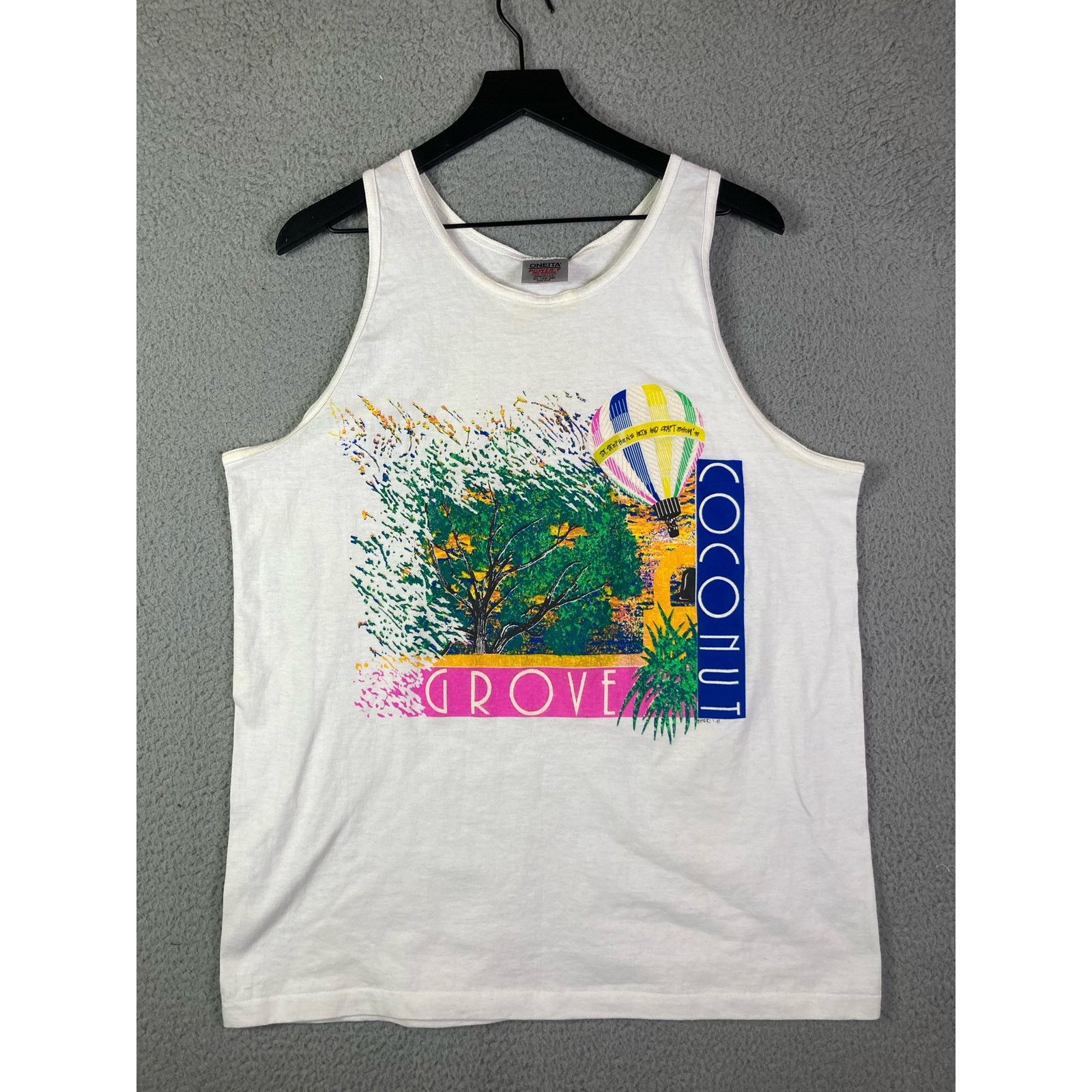 Vintage Coconut Grove Tank Top Miami 1991 Vintage Mens Size XL Size US XL / EU 56 / 4 - 1 Thumbnail