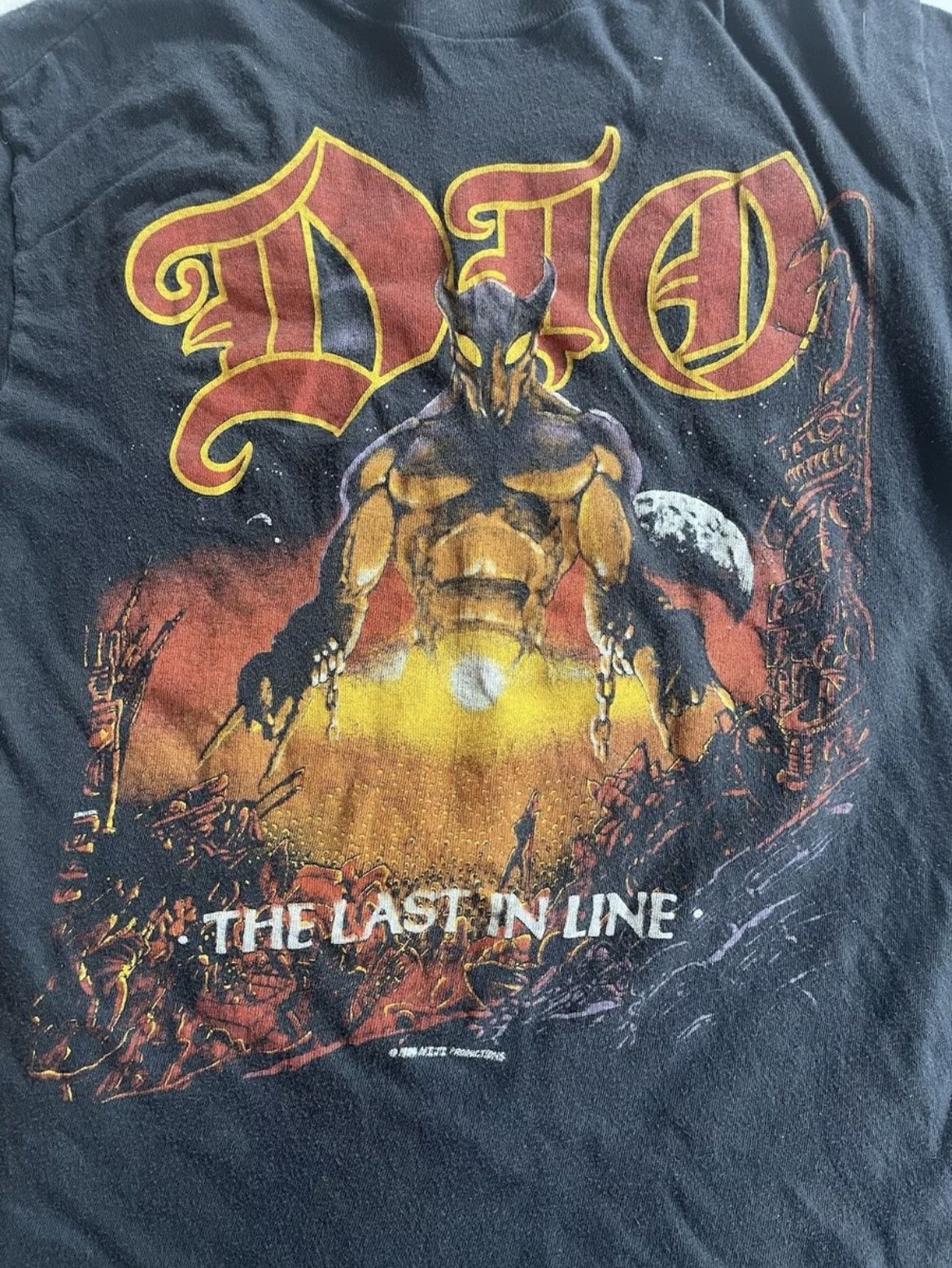 Hanes Vintage 84’ Dio The Last in Line Tour t-shirt Size US M / EU 48-50 / 2 - 3 Thumbnail