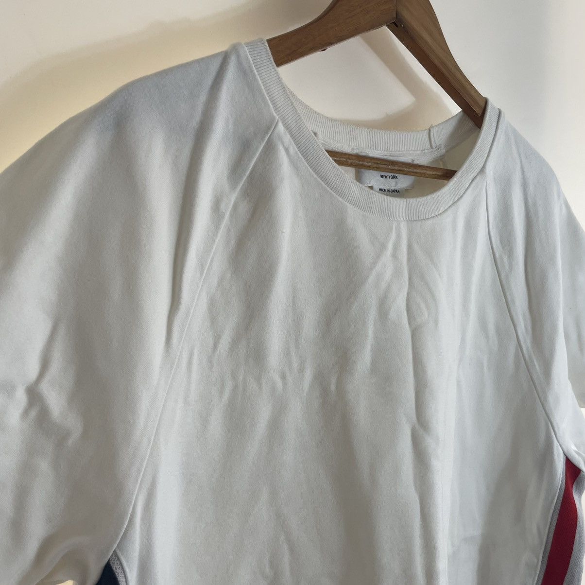 Thom Browne Thom Browne SS21 Tri-Color Grosgrain tape white-tee Size US M / EU 48-50 / 2 - 2 Thumbnail