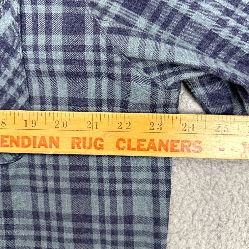 Vintage Redmond Flannel Shirt Mens Large Blue Plaid Button-Up Long Sleeve Casual Pocket Shirt Size US L / EU 52-54 / 3 - 7 Thumbnail
