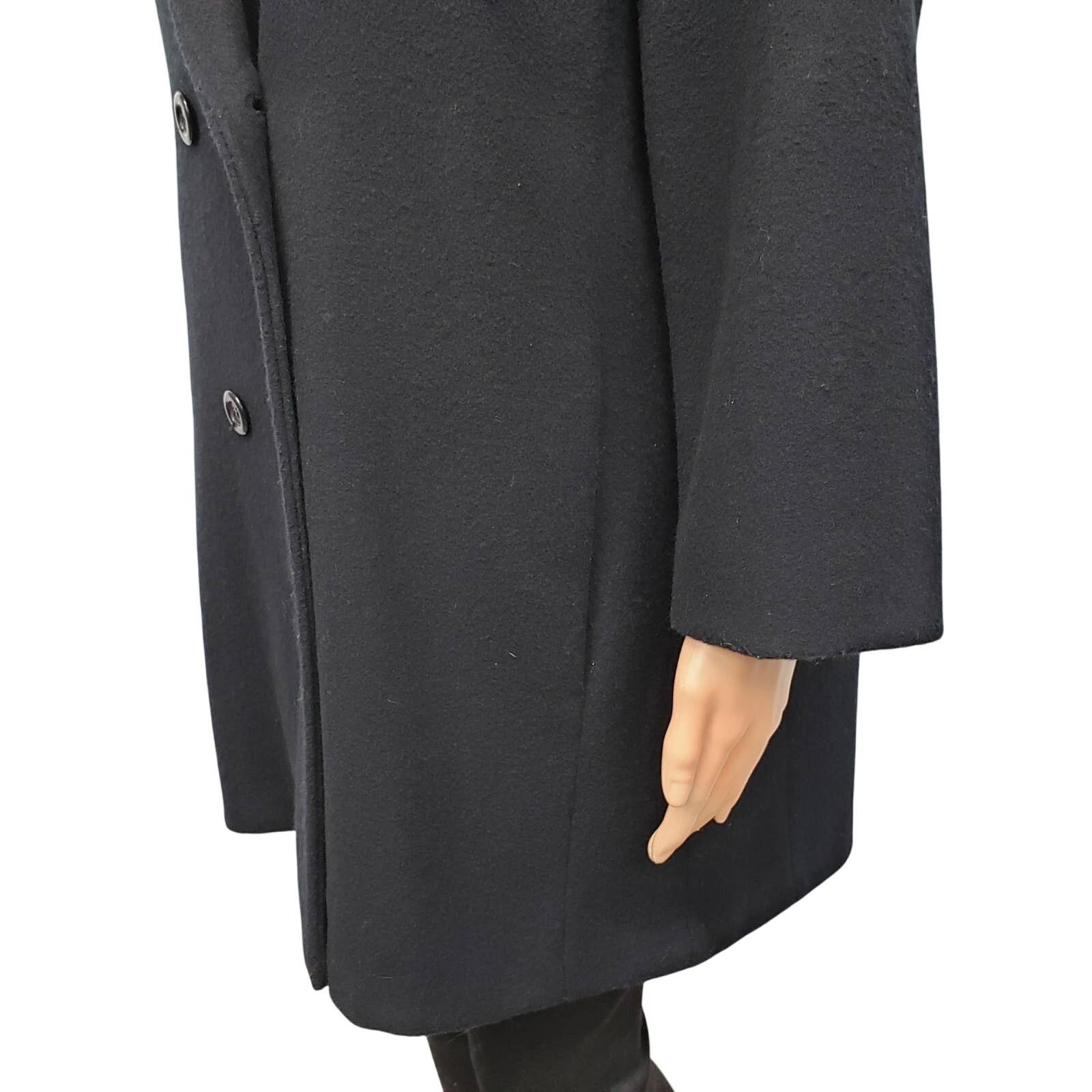 Vintage Union Made USA J&H Fashions Double Breasted Wool Pea Coat 14 Size L / US 10 / IT 46 - 7 Thumbnail