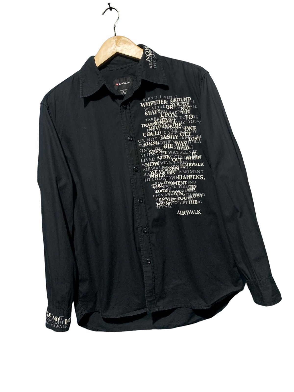 Yohji Yamamoto Y2k Airwalk poem shirt Yohji style Size US M / EU 48-50 / 2 - 4 Thumbnail