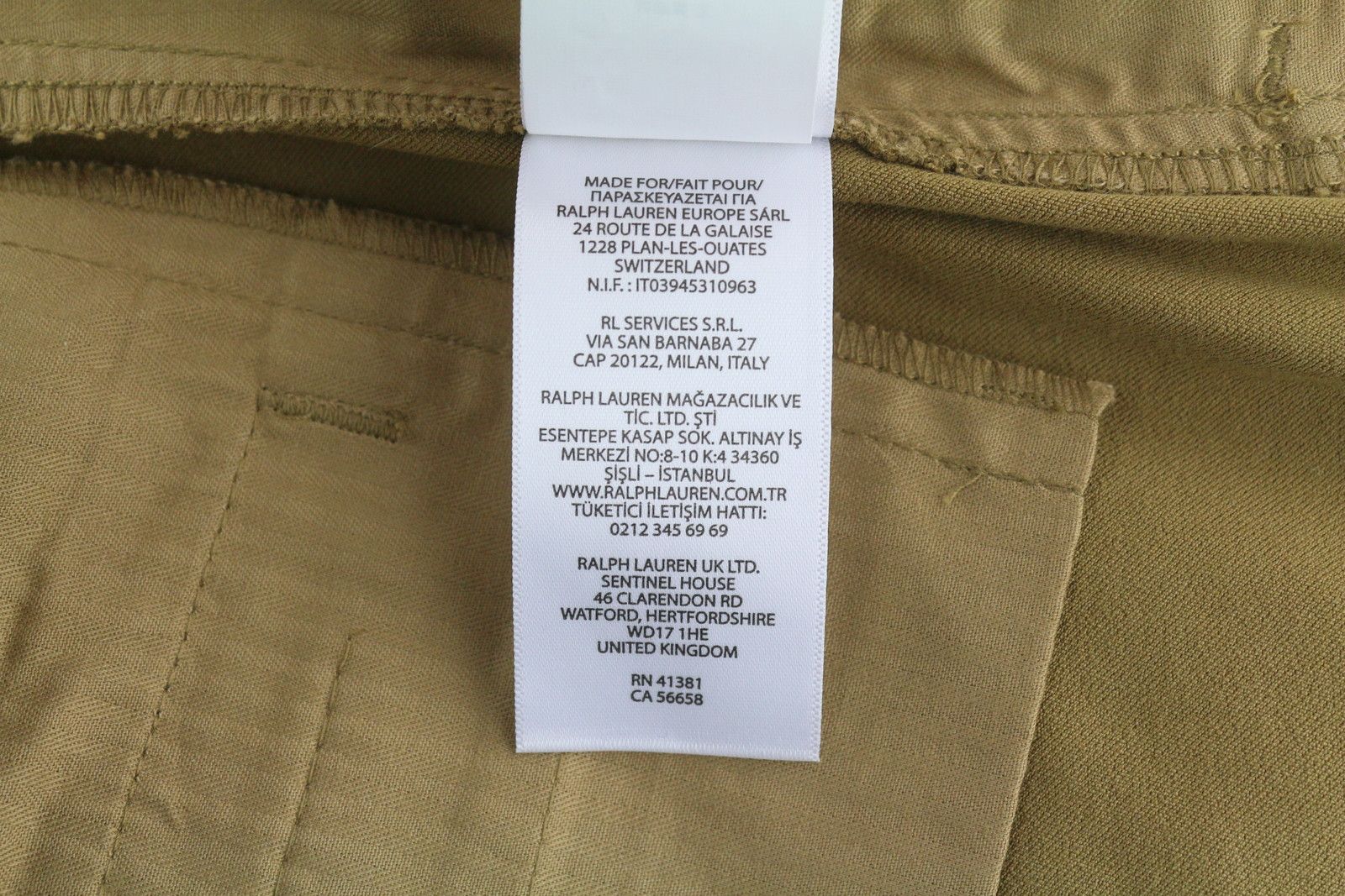 Polo Ralph Lauren W26 Brown Chino Slim Fit Zip Fly Ankle Trousers 84709 Size 26" / US 2 / IT 38 - 9 Thumbnail