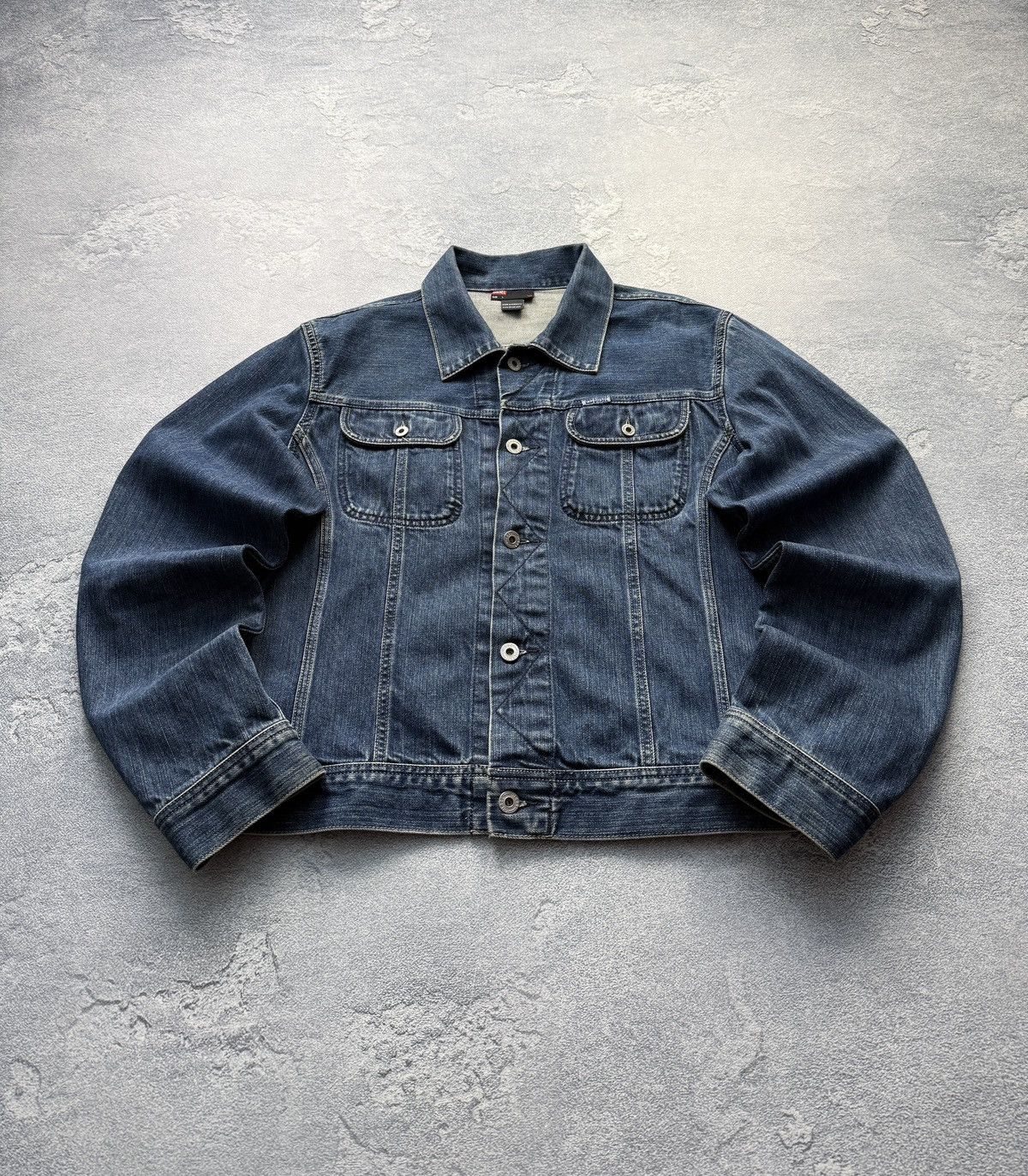 Diesel Vintage Diesel Denim Jacket Y2K Jeans Mini Logo Size US L / EU 52-54 / 3 - 1 Thumbnail