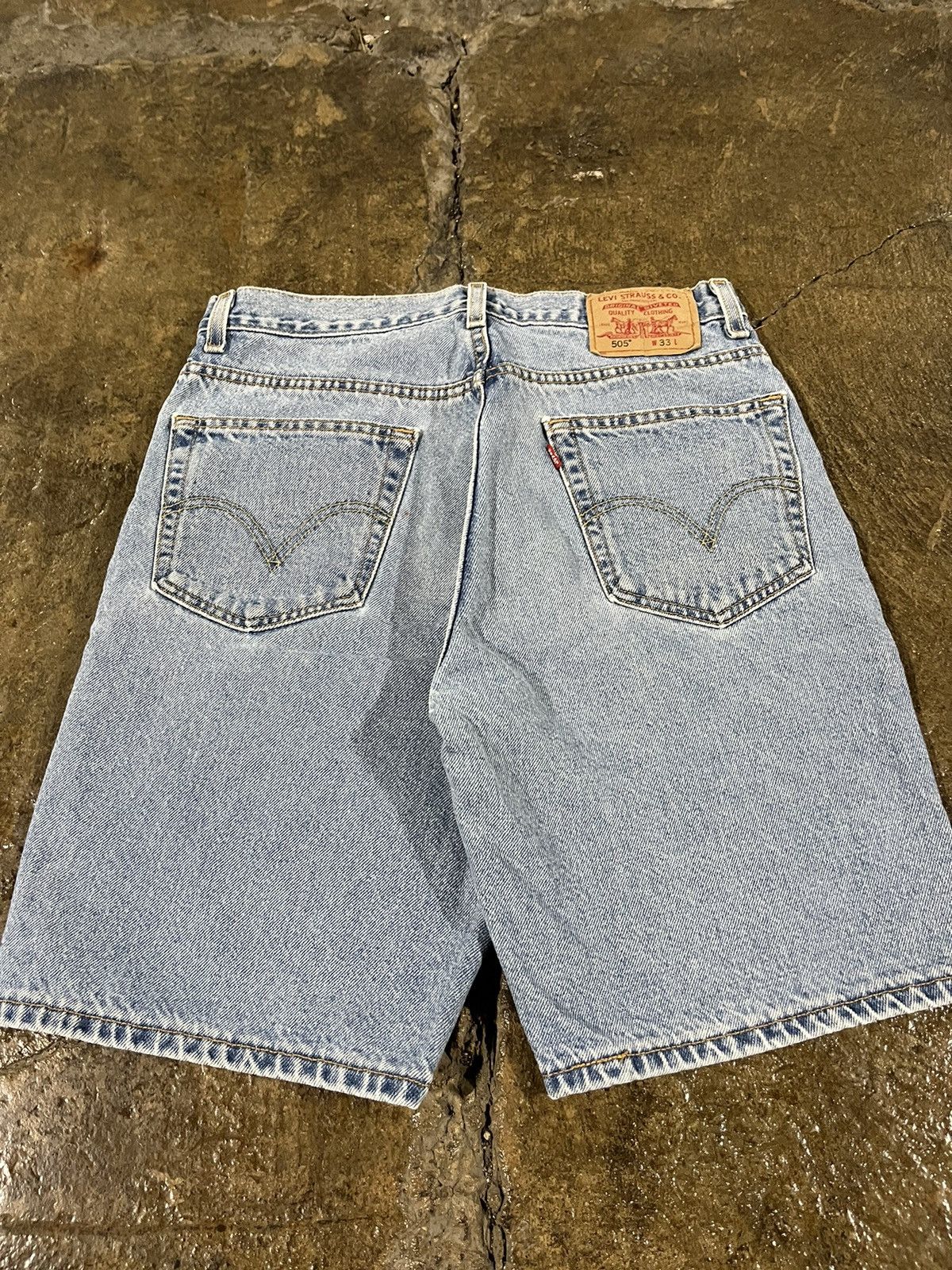 Levi's × Vintage Crazy Vintage Y2K Levi's 505 Jorts Essential Skater Shorts Size US 33 - 3 Thumbnail