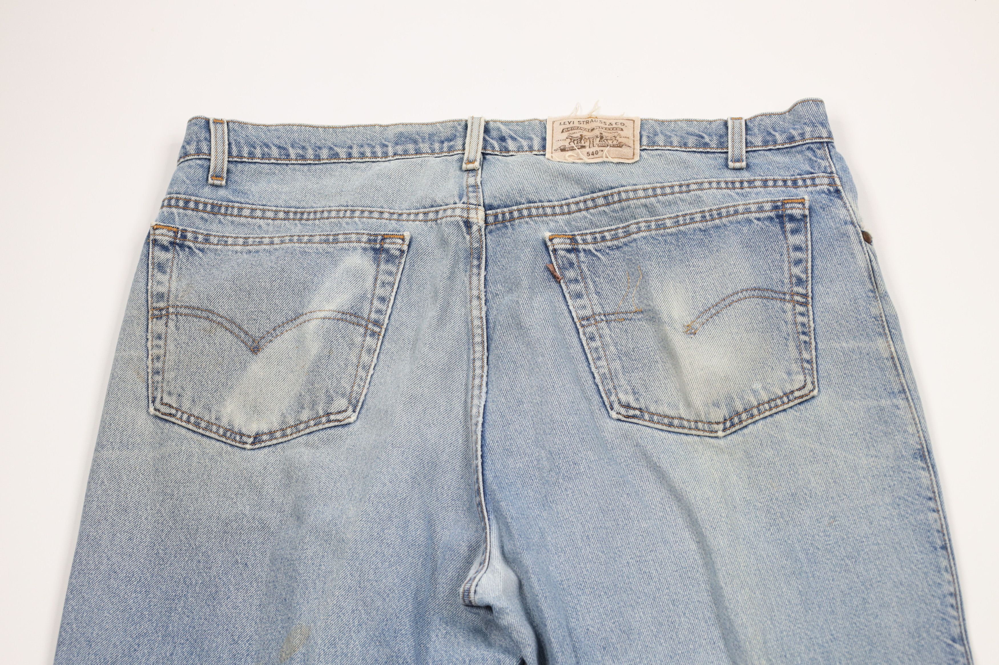 Levi's × Vintage Vintage 90s Levis 540 Relaxed Fit Denim Jeans Blue Cotton Size US 42 / EU 58 - 12 Thumbnail