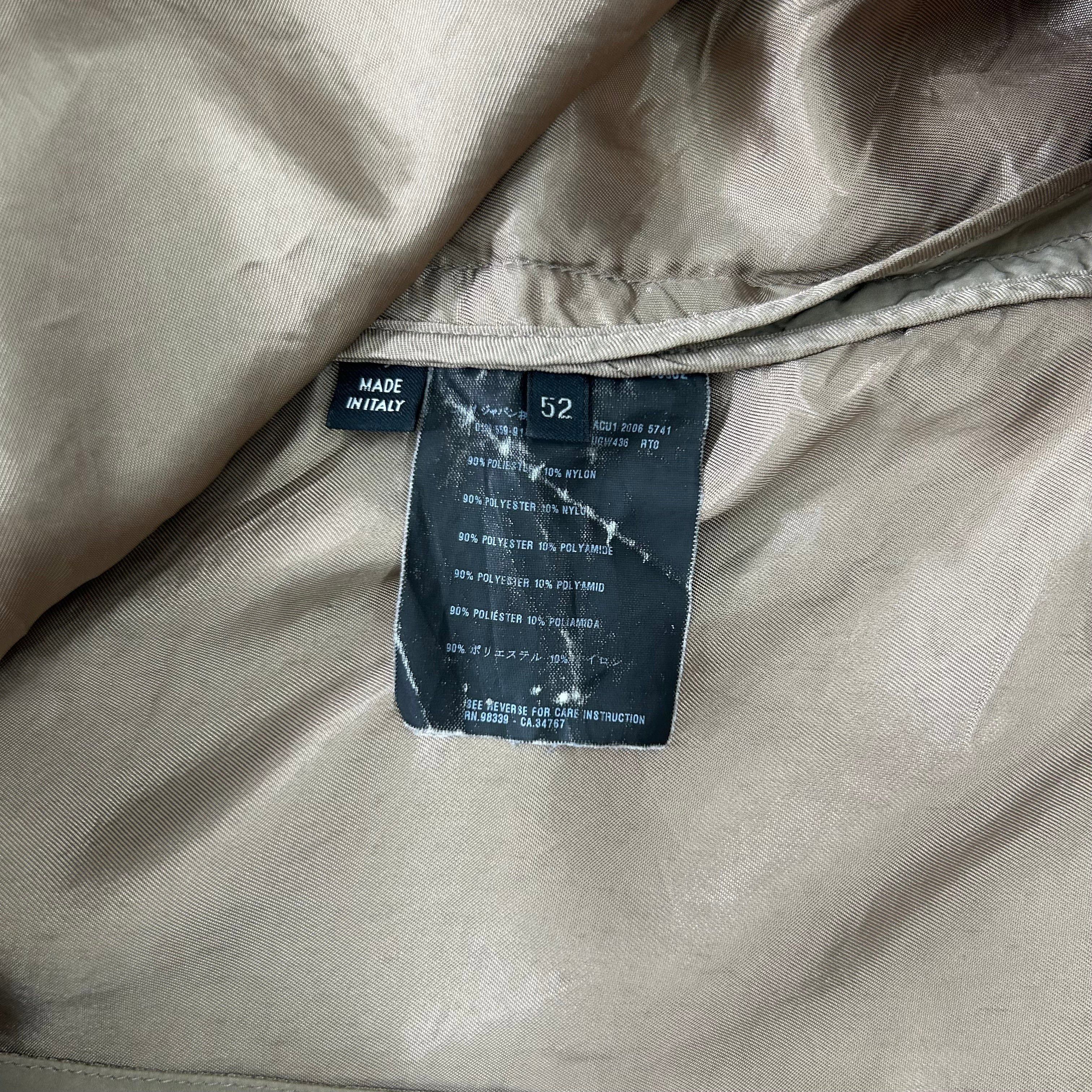 Prada Prada Beige Light Nylon Trench Jacket Size US L / EU 52-54 / 3 - 7 Thumbnail
