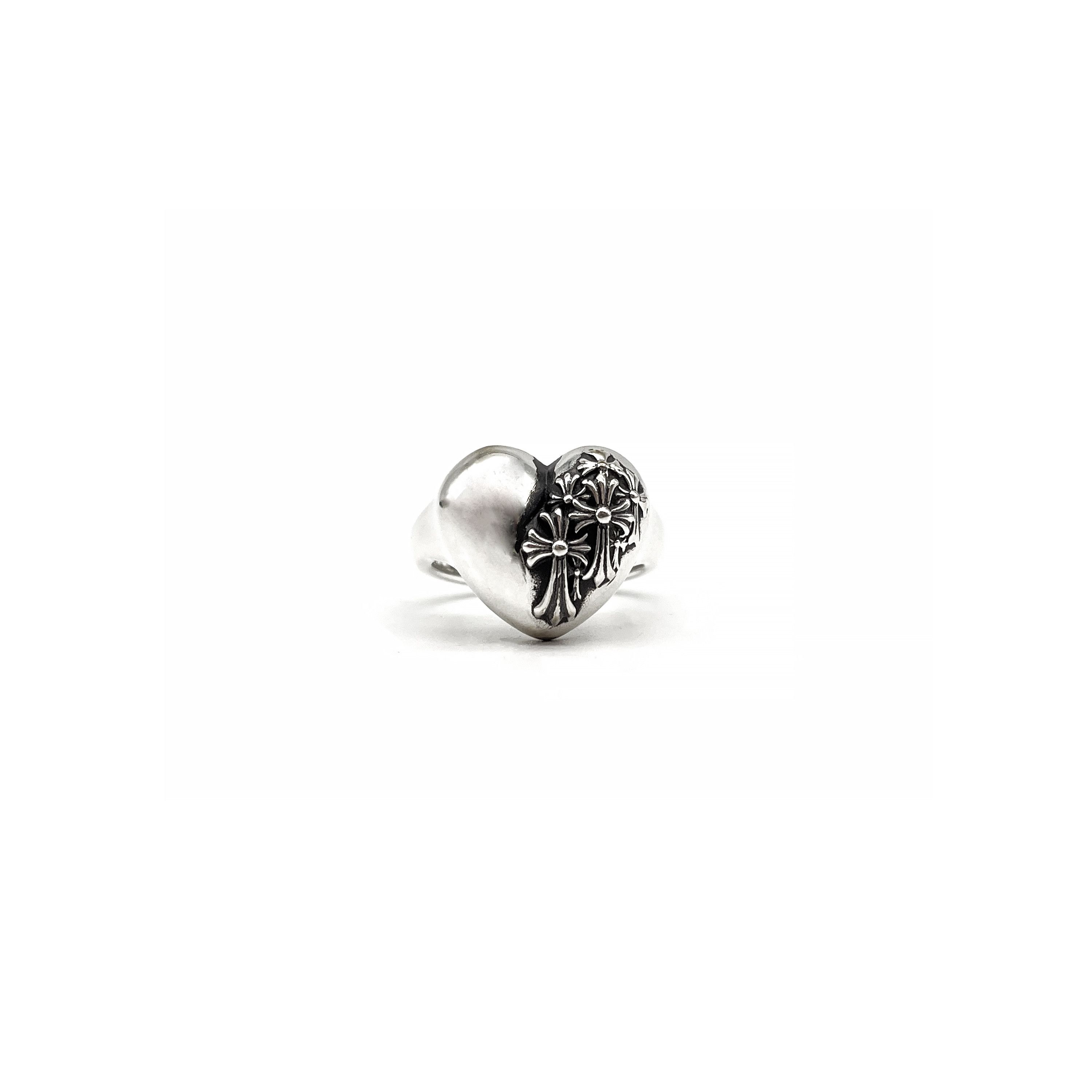 Chrome Hearts Chrome Hearts Silver R.l.P Heart Cemetery Ring Size ONE SIZE - 1 Thumbnail
