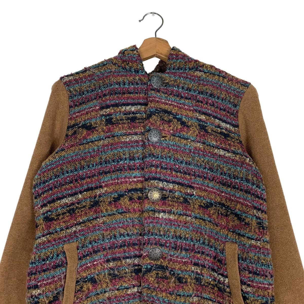 Japanese Brand TITICACA Sherpa Wool Hooded Jacket #0478-C22 Size US M / EU 48-50 / 2 - 2 Thumbnail