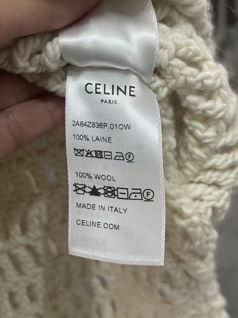 Celine Celine Hollow Knit Sweater with Drawstring Size US S / EU 44-46 / 1 - 7 Thumbnail