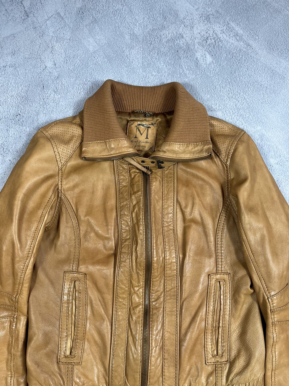 Leather Vintage Y2K Japanese Aviator Leather Jacket Bomber M Size M / US 6-8 / IT 42-44 - 4 Thumbnail
