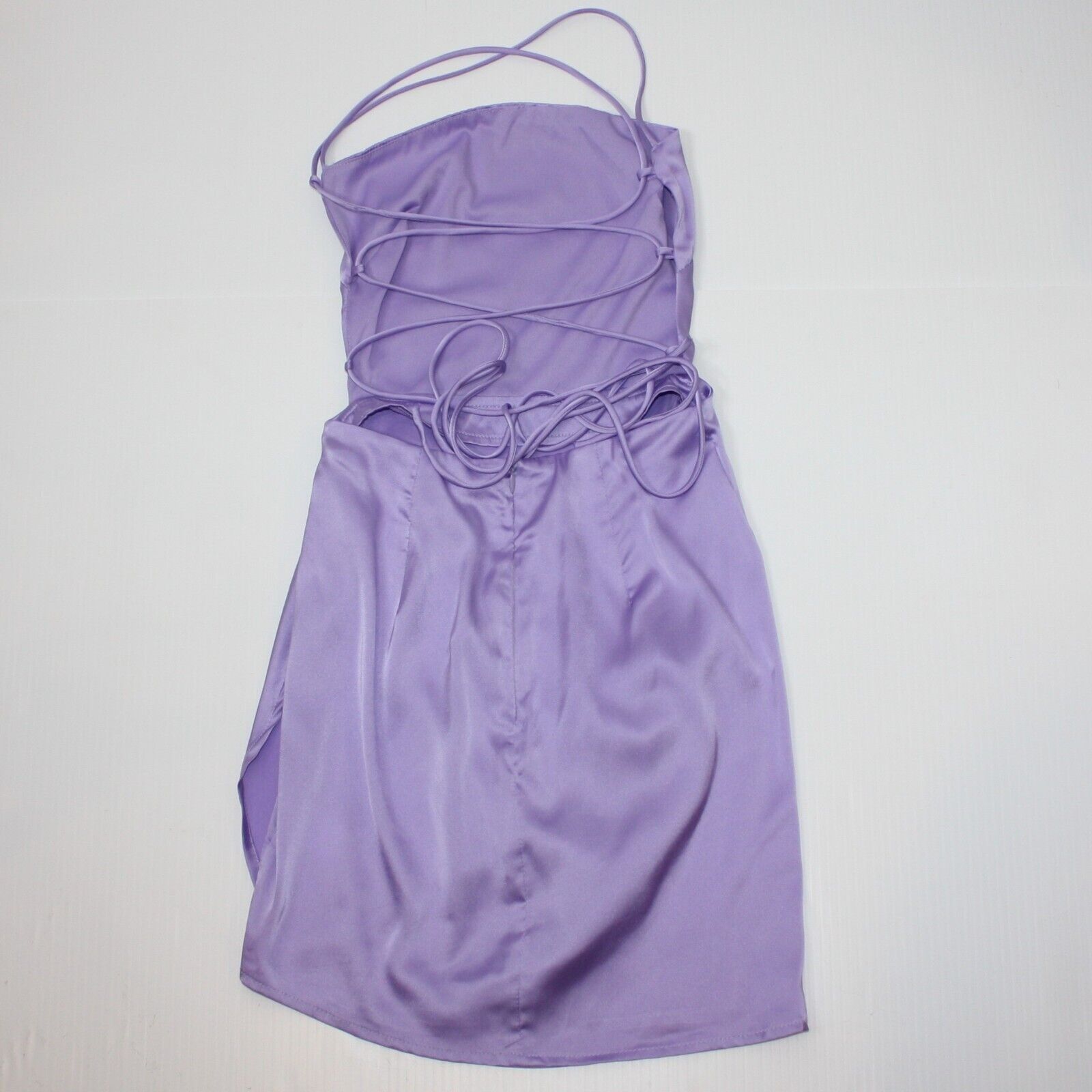 Other Lucy in the Sky Satin Open Back Lea Love Affair Periwinkle Size XS / US 0-2 / IT 36-38 - 11 Thumbnail