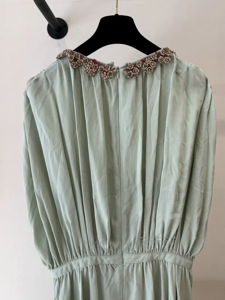 Valentino Valentino Green silk dress Size S / US 4 / IT 40 - 4 Thumbnail