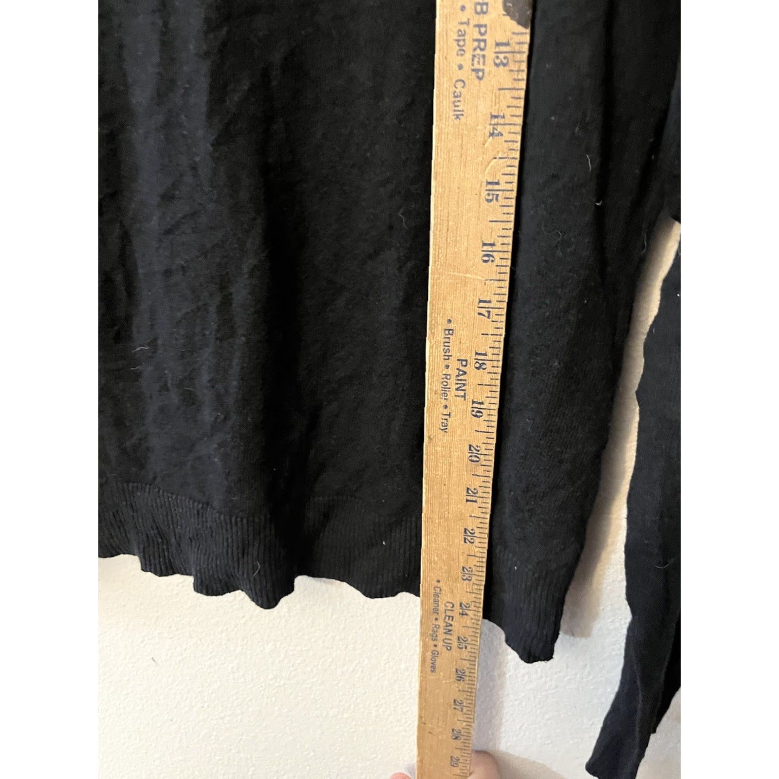 Avenue 7th Avenue Design Studio New York & Co Womens Large Black Button Up Cardigan Size L / US 10 / IT 46 - 4 Thumbnail
