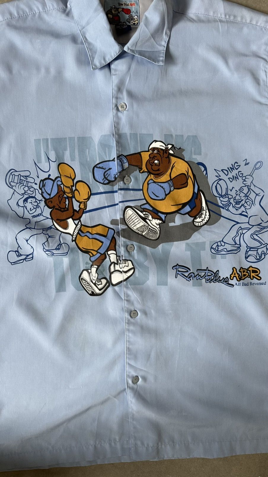 Other VINTAGE Y2K RAW BLUE ABR SHIRT Size US L / EU 52-54 / 3 - 4 Thumbnail