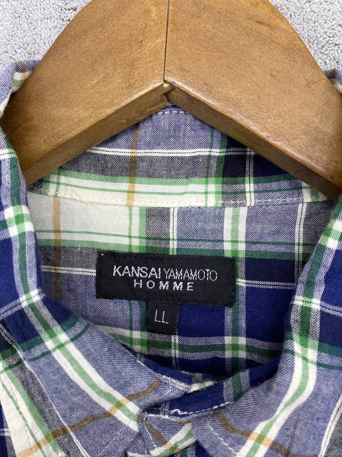 Vintage KANSAI YAMAMOTO HOMME SHIRTS BUTTON UP Size US L / EU 52-54 / 3 - 6 Thumbnail