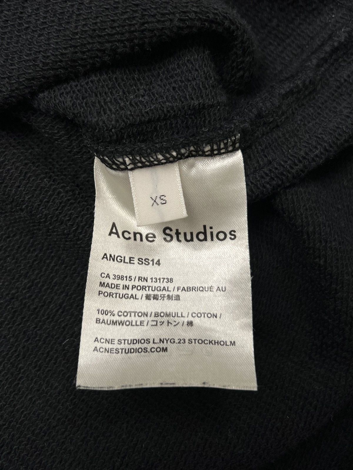 Acne Studios Acne Studios black sweatshirt Size XS / US 0-2 / IT 36-38 - 5 Thumbnail