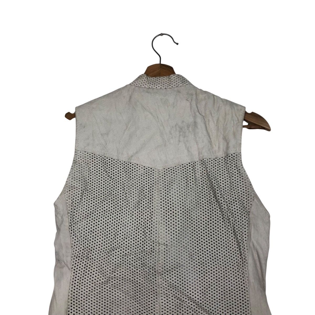 Japanese Brand Utility Vest Jacket Double Collar Leather Tass Issey Miyake Size US M / EU 48-50 / 2 - 10 Thumbnail