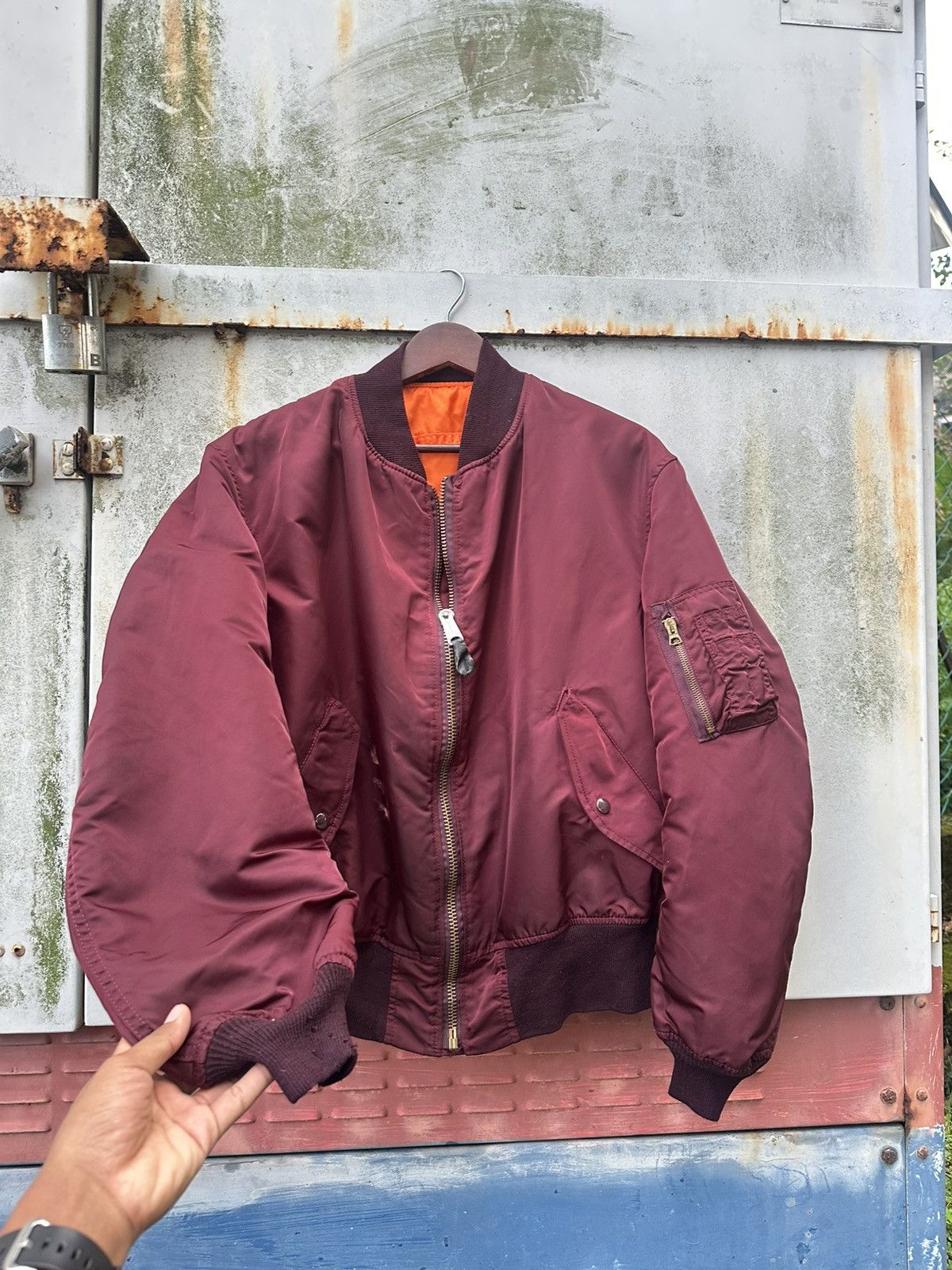 Alpha Industries Vintage Alpha Industries MA1 Man Intermediate Bomber Jacket Size US XL / EU 56 / 4 - 3 Thumbnail