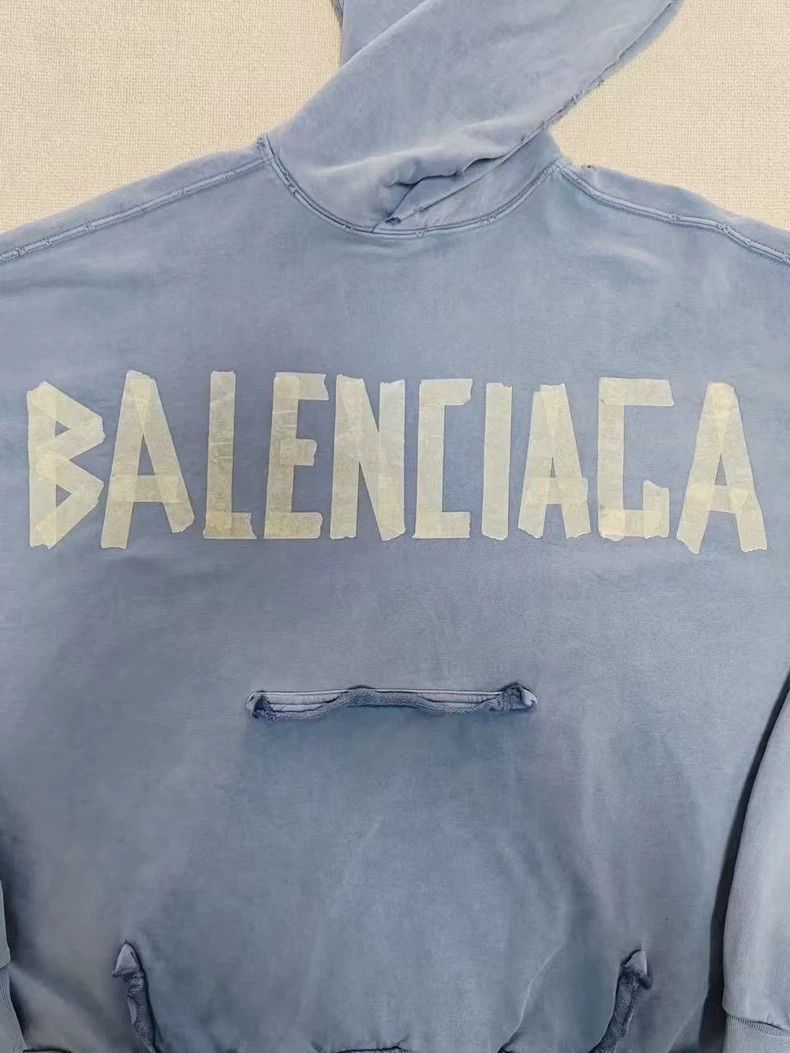 Balenciaga Balenciaga 24ss Haze Blue Adhesive Tape Masked Paper Alphab Size US M / EU 48-50 / 2 - 4 Thumbnail