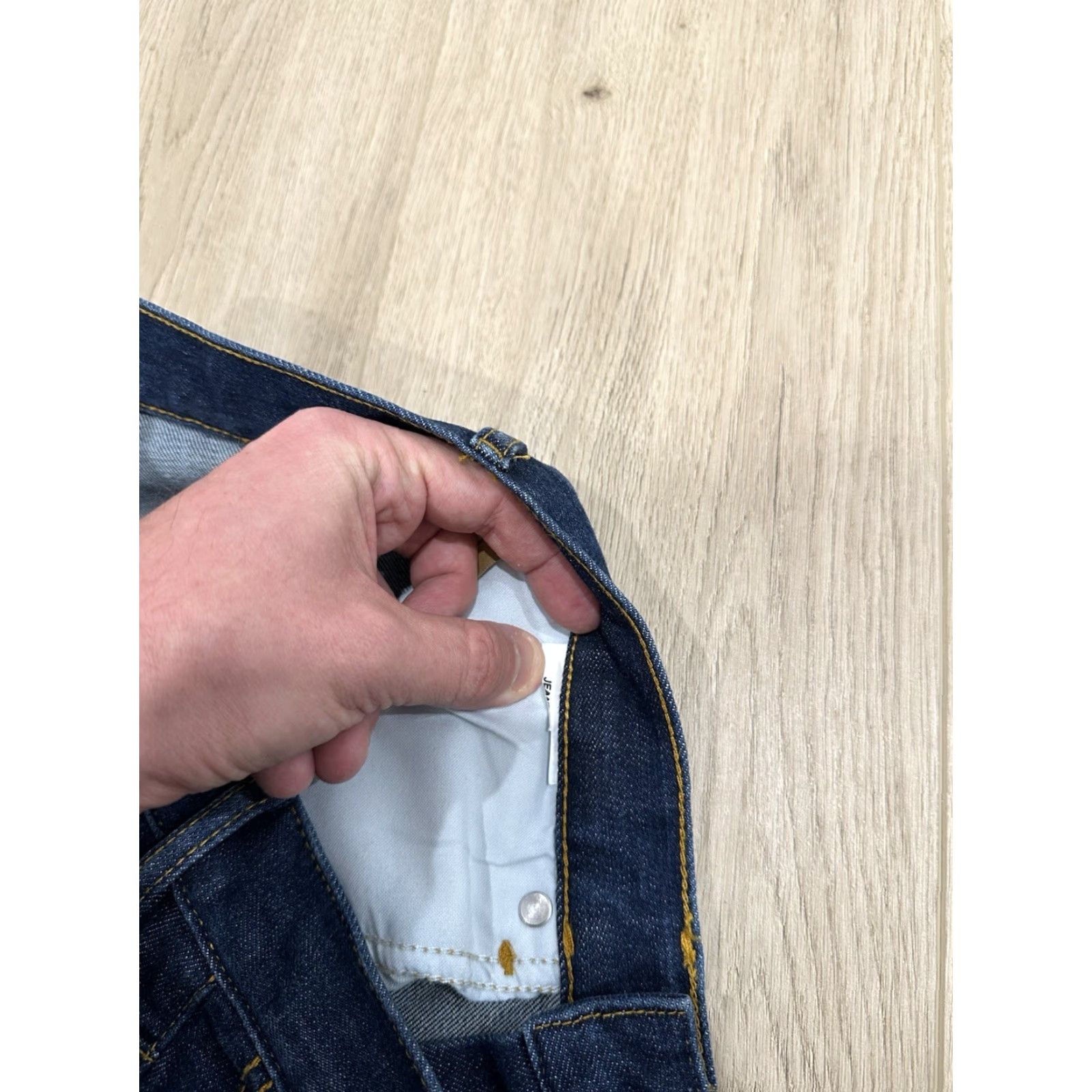 JEANERICA Jeanerica Jeans Pyramid Blue Cotton Blend High Rise Straight Size 29 Jeans Women Regular 29x29.5 Pockets Denim Vintage No Size 29" - 7 Thumbnail