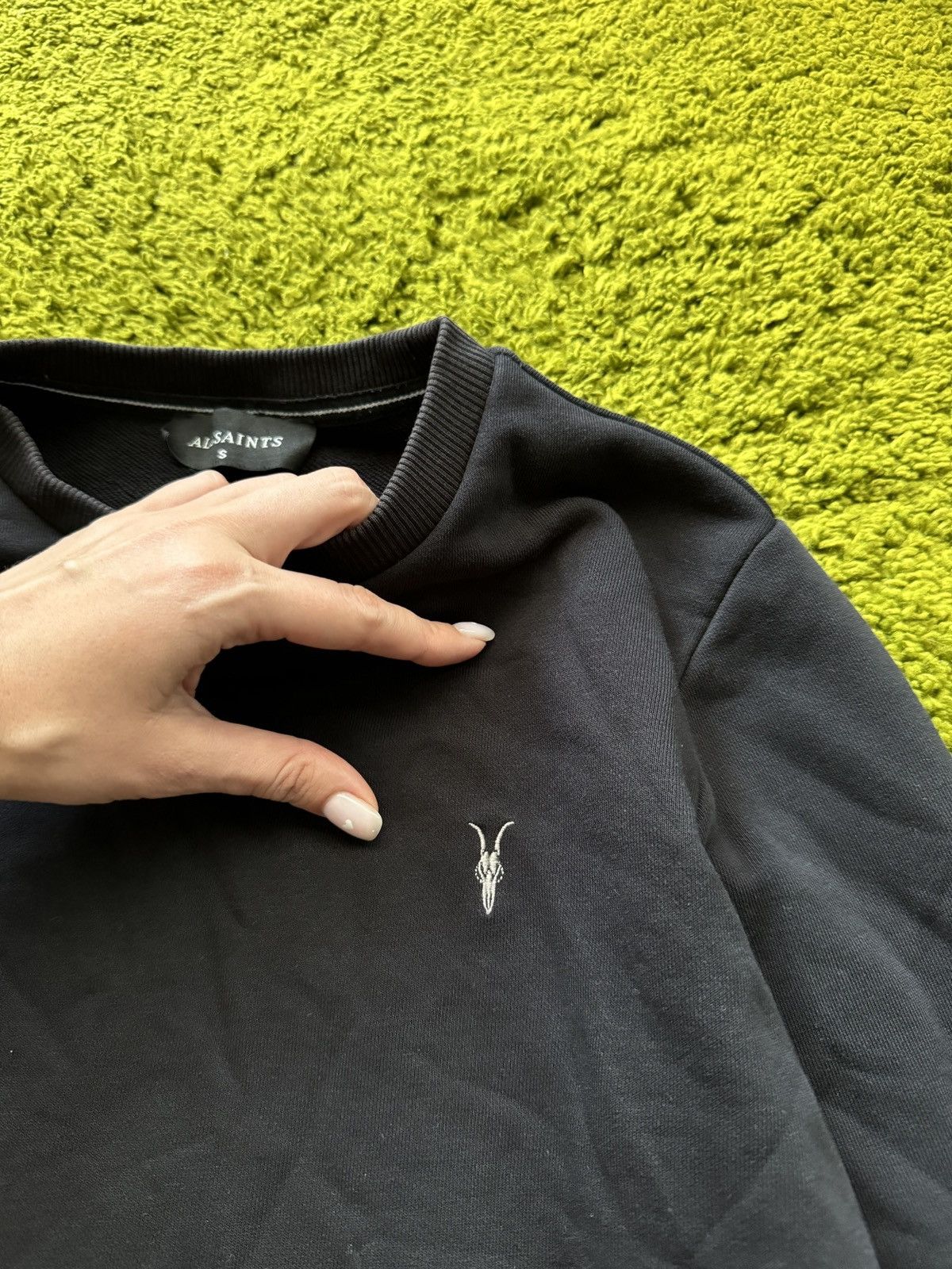 Allsaints × Designer AllSaints avant garde black sweatshirt Size US S / EU 44-46 / 1 - 4 Thumbnail