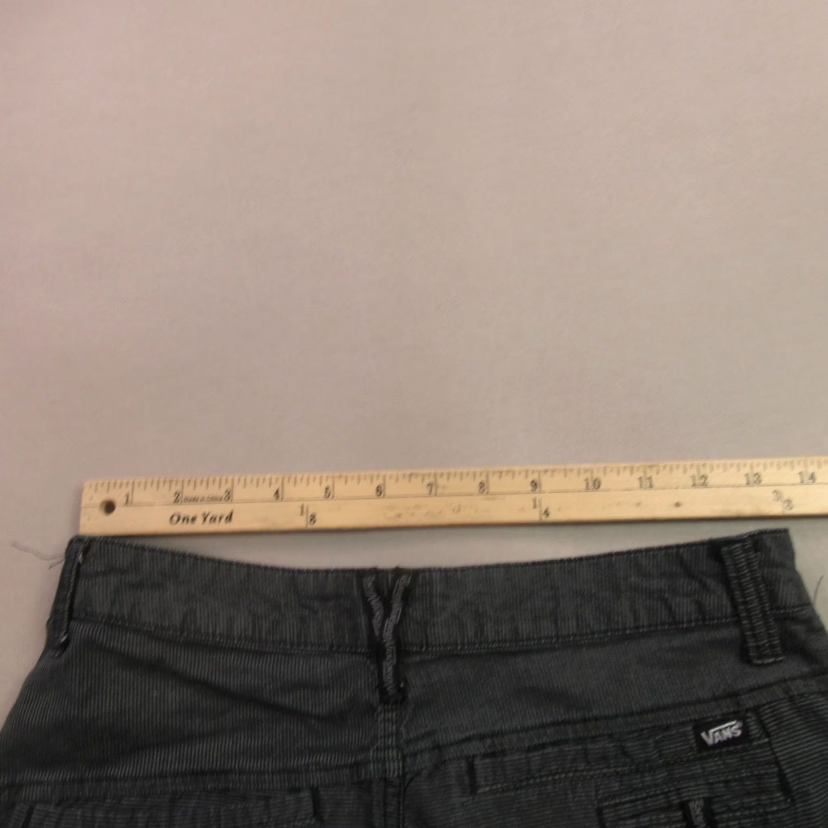 Vans Vans Men’s Chino Shorts | Size 28 | Gray Stripe Flat Front 10" Inseam Skate Casual Outdoor Size US 28 / EU 44 - 6 Thumbnail