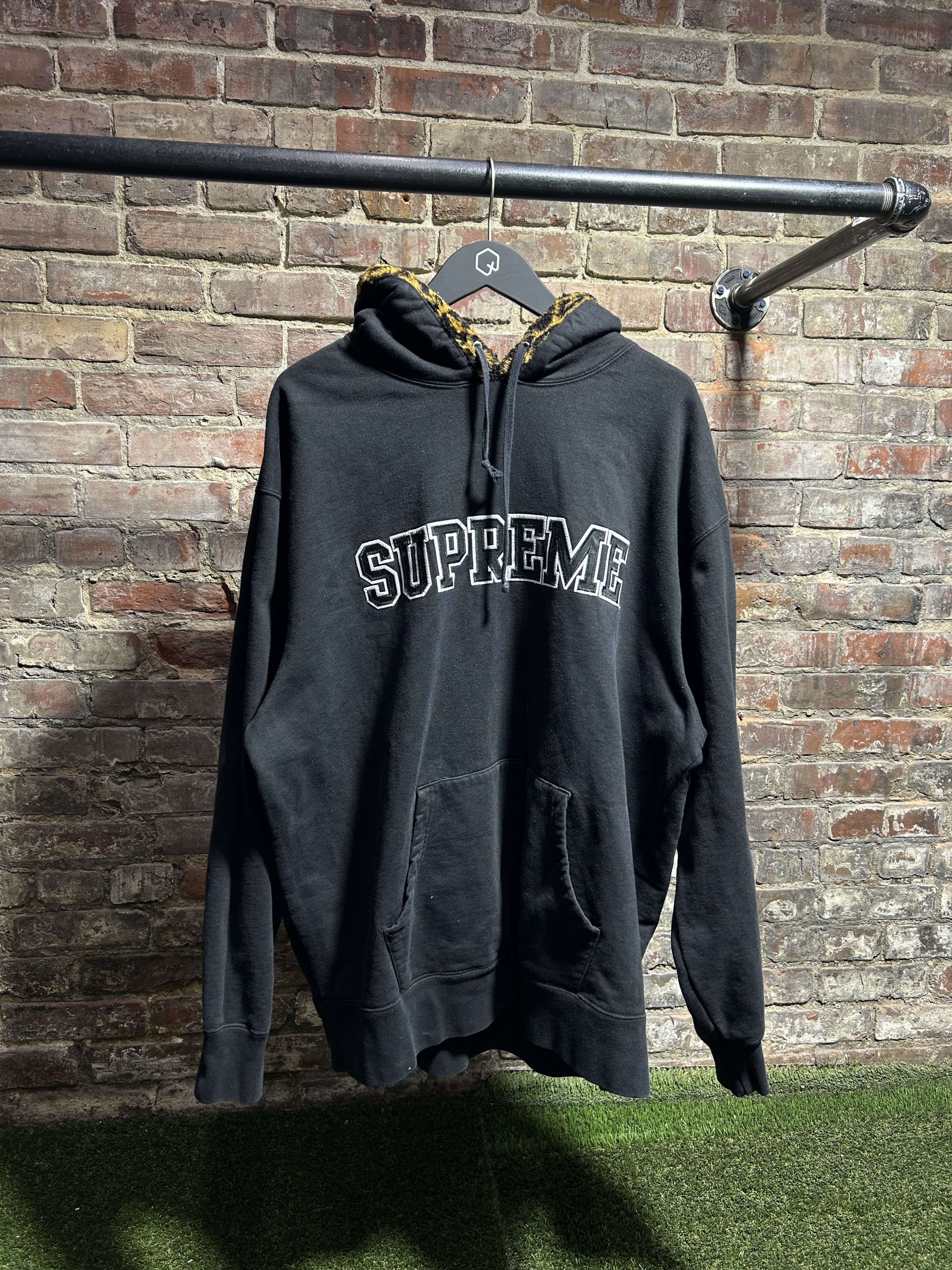 Supreme Supreme Leopard Trim hoodie | Grailed