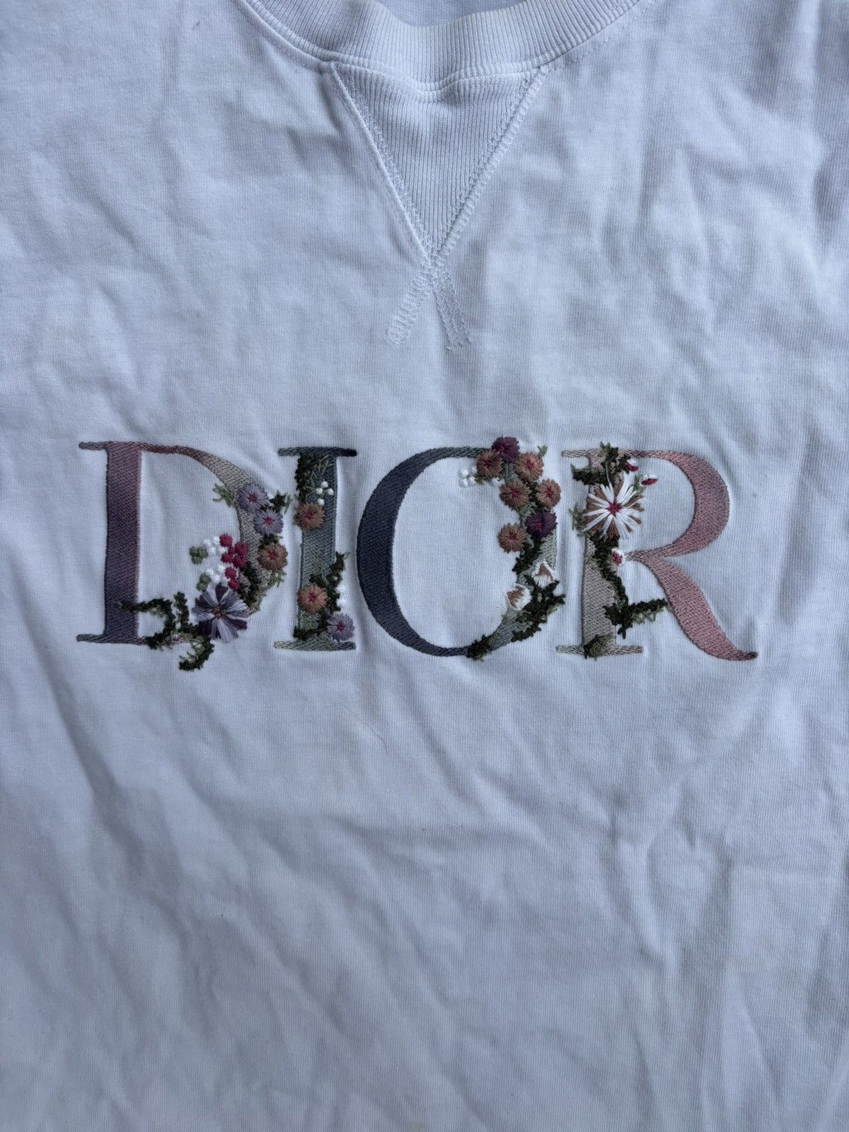 Dior Dior Flowers T shirt White Size US L / EU 52-54 / 3 - 2 Thumbnail