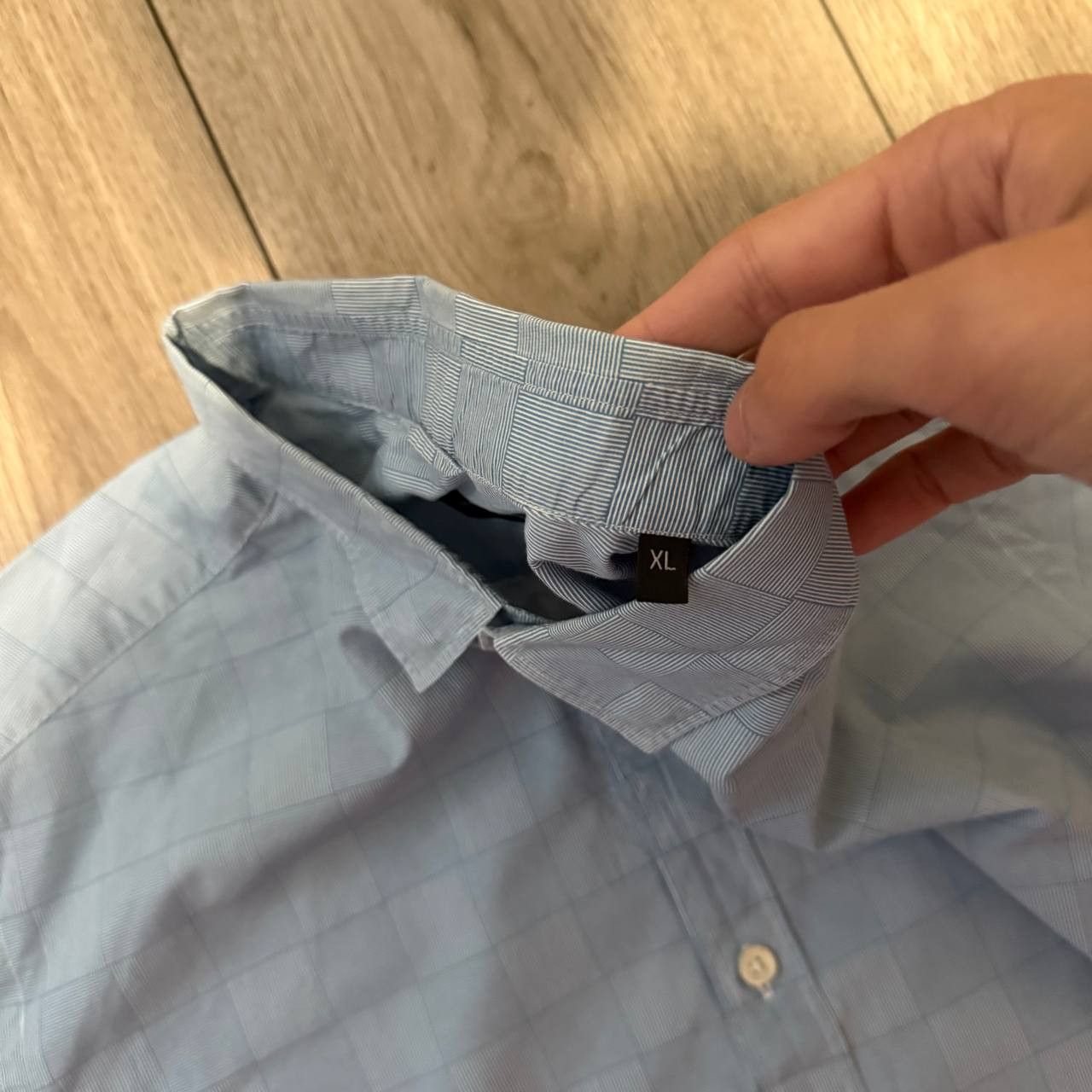 Ermenegildo Zegna ermengildo zegna shirt mens XL check Blue Size US XL / EU 56 / 4 - 4 Thumbnail