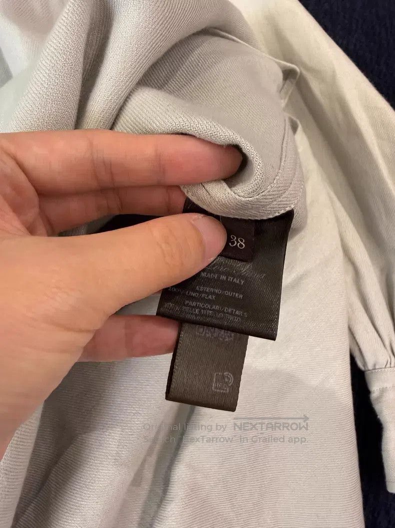 Loro Piana Loro Piana 25SS Vacation Series Gold Buckle Leather Linen Size XS / US 0-2 / IT 36-38 - 3 Thumbnail