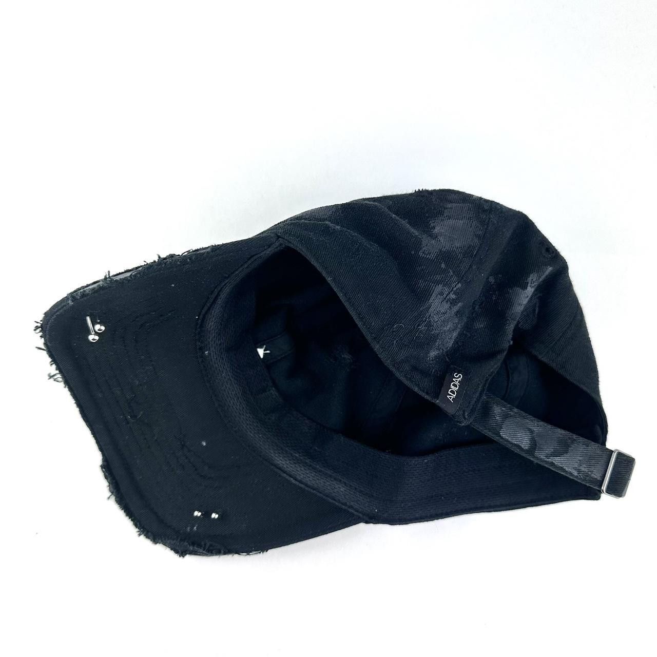 Adidas ASTROBOI* x Adidas 'Kink' Black Distressed Pierced Hat Size ONE SIZE - 6 Thumbnail