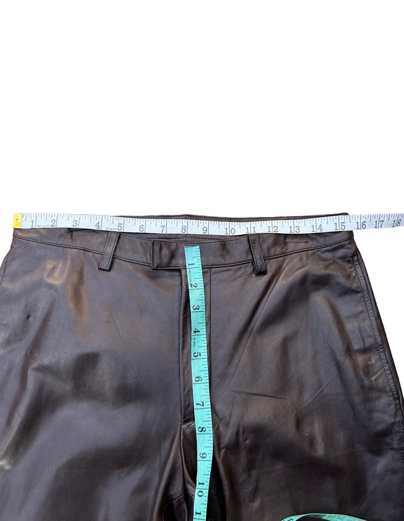 Izreel  Kazuhiro Takakura × Japanese Brand × Leather BIGLIDUE Kazuhiro Takakura Patina Horse Leather Flare Pant Size US 31 - 3 Thumbnail
