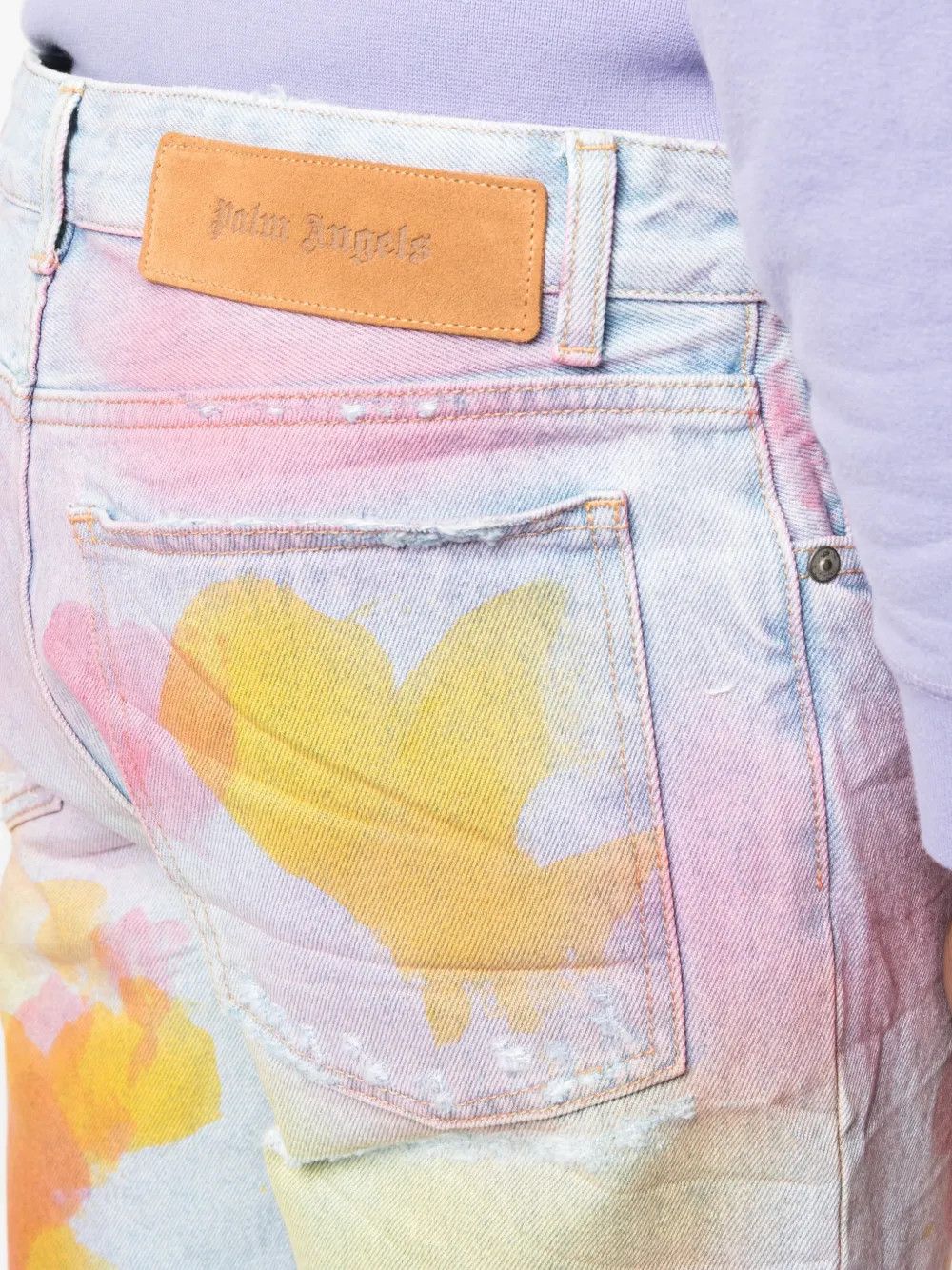 Palm Angels o1y0325 Denim Pant in Multicolor Size US 31 - 3 Thumbnail