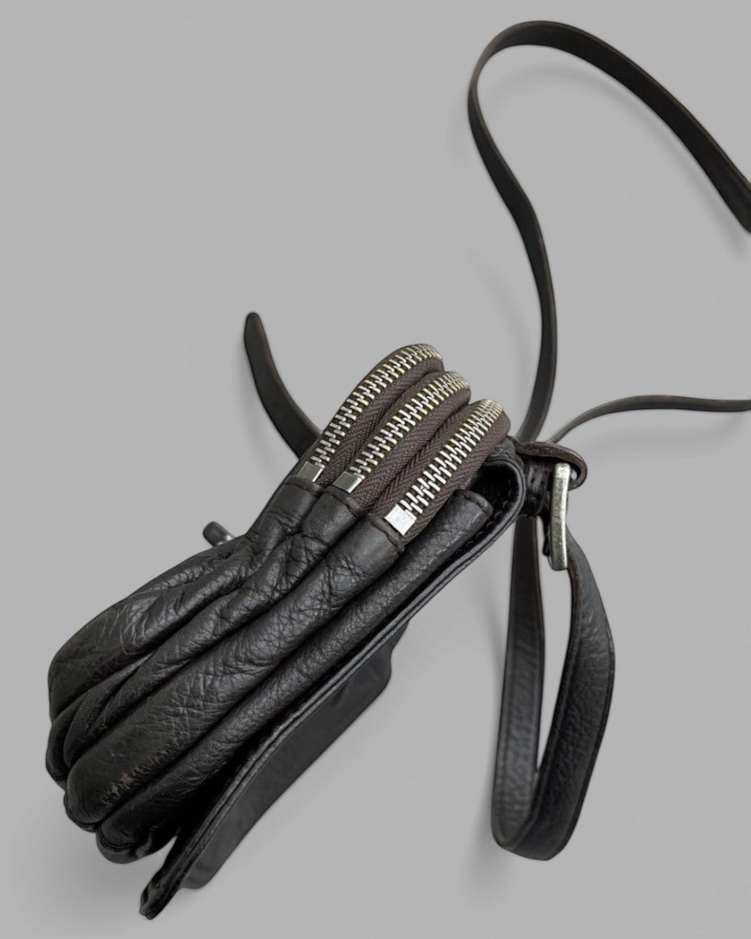 LIEBESKIND BERLIN Vintage L.BERLIN Margiela Style Multi Zipped Crossbody Bag Size ONE SIZE - 8 Thumbnail