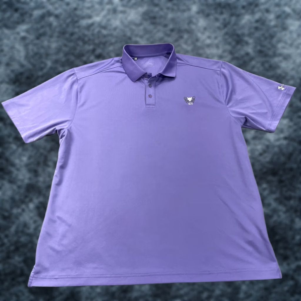 Under Armour Under Armour Rockaway Hunting Club Golf Polo Shirt Mens XL Purple Logo Short Sleeve Button Collared Casual Sports Size US XL / EU 56 / 4 - 1 Thumbnail
