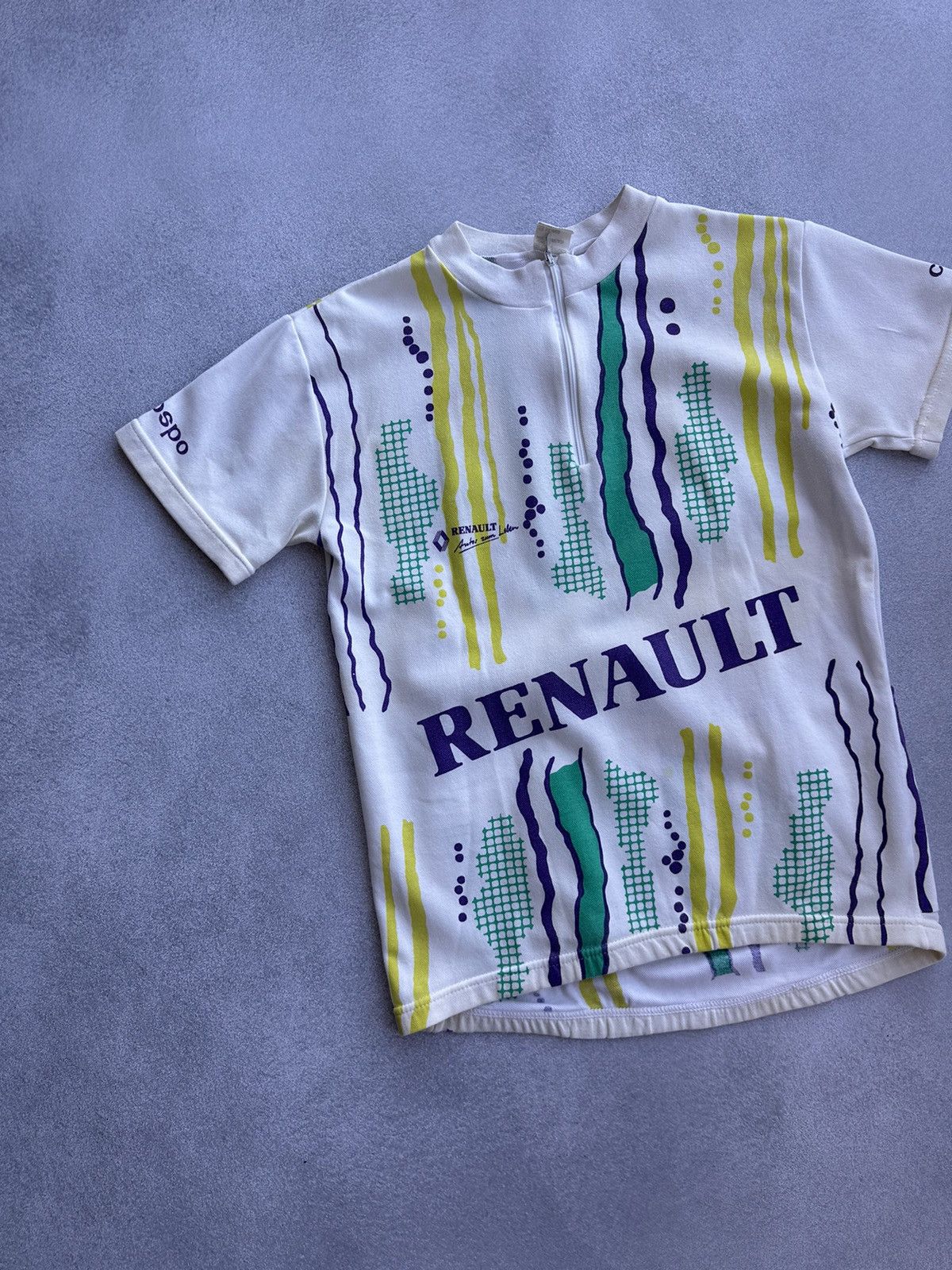 Vintage Vintage RENAULT Cospo 1980s Rare Cycling Jersey Size US M / EU 48-50 / 2 - 2 Thumbnail