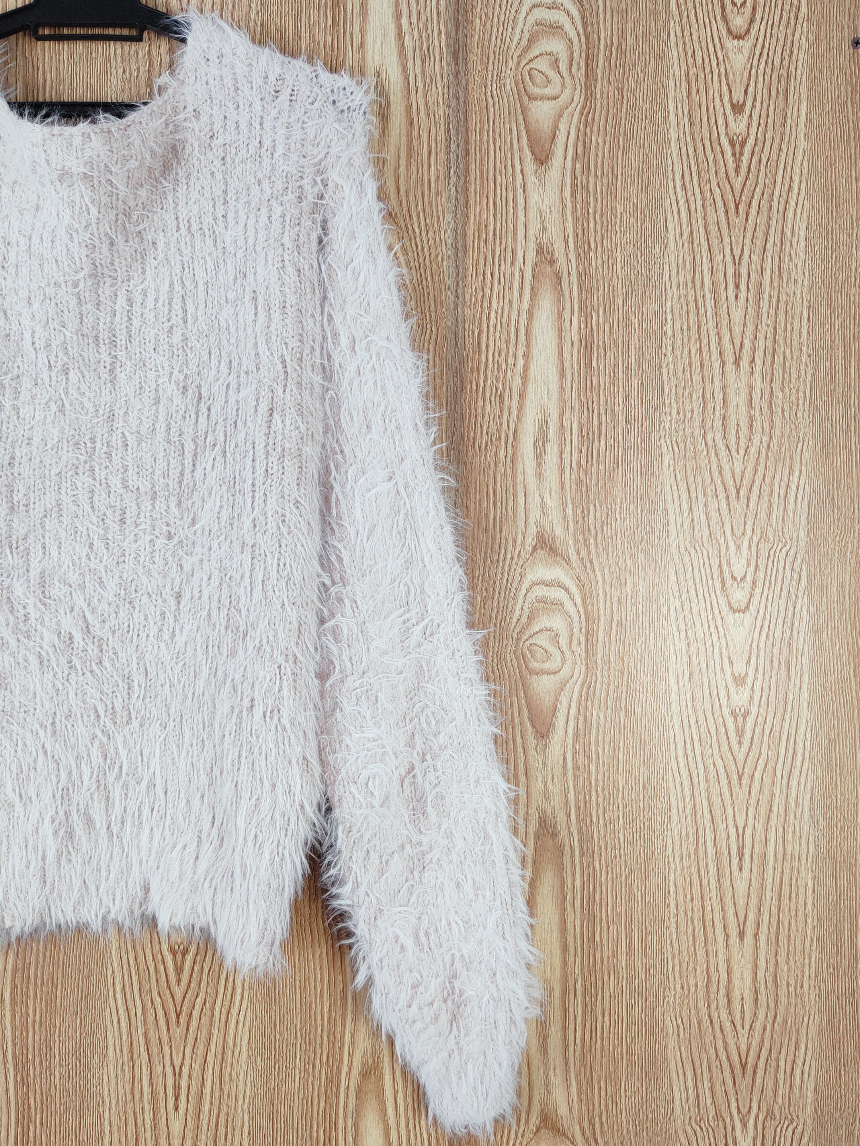 Japanese Brand × Vintage GRL Pink Fur Mohair Knitwear COOL DESIGN Size L / US 10 / IT 46 - 9 Thumbnail